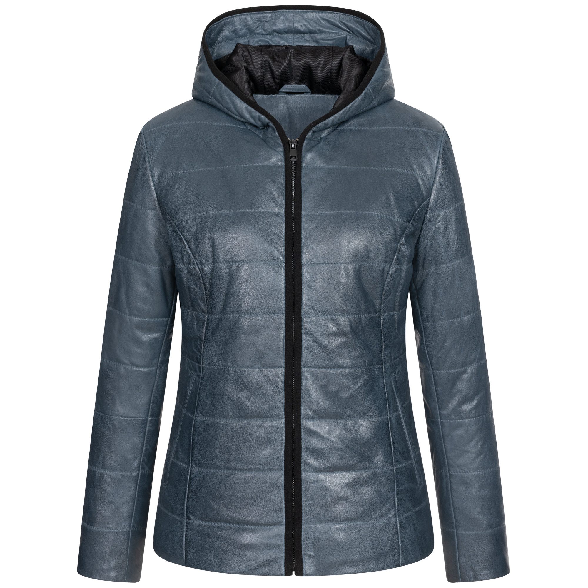 Mouflon Lederjacke Cyble •	Modischer Stepp-Look mit taillierter Passform