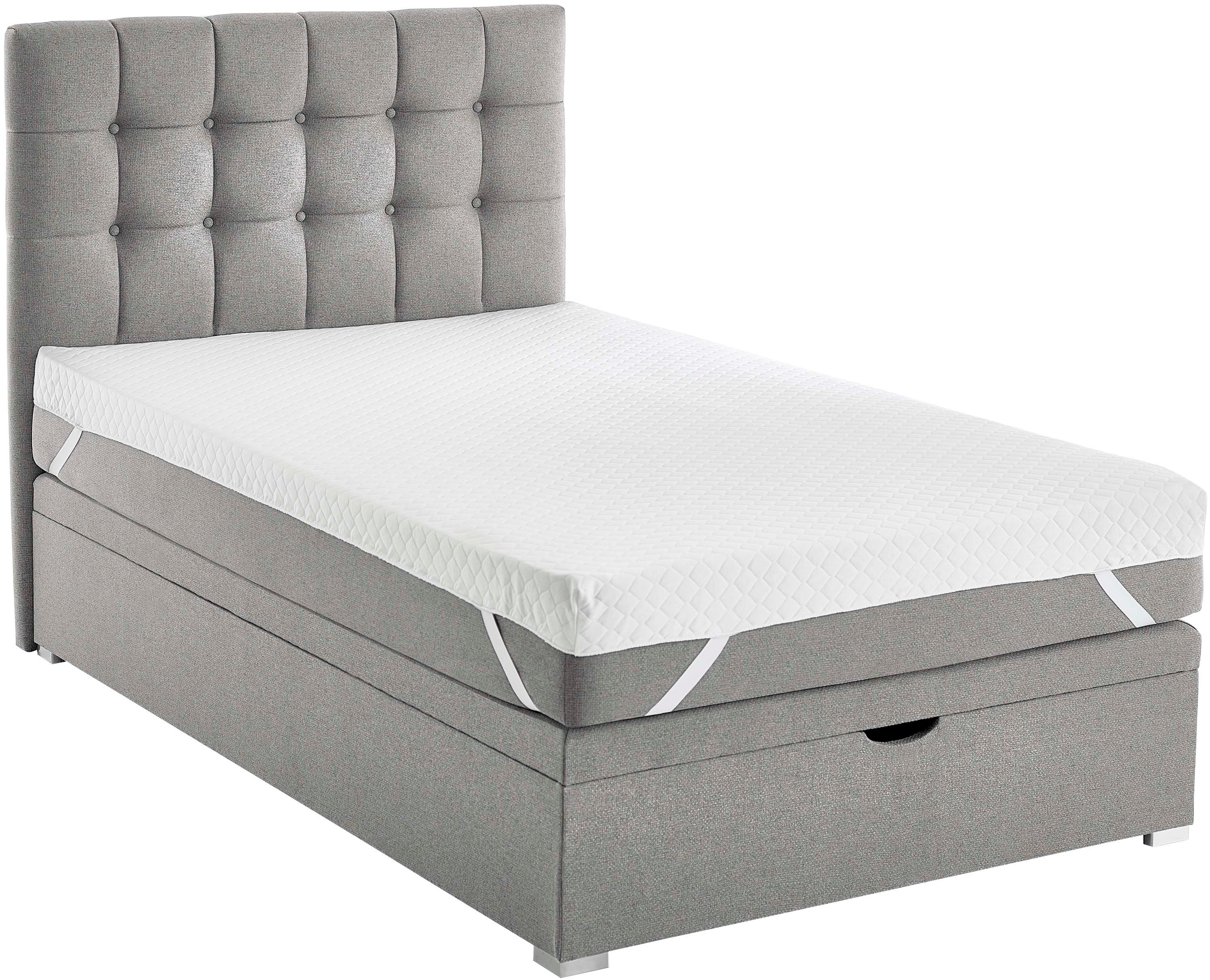 ATLANTIC home collection Boxbett Riona, erweiterbar zu Doppel- und Familienbett, wahlweise mit 120x200cm Taschen-Federkernmatratze oder ohne Matratze