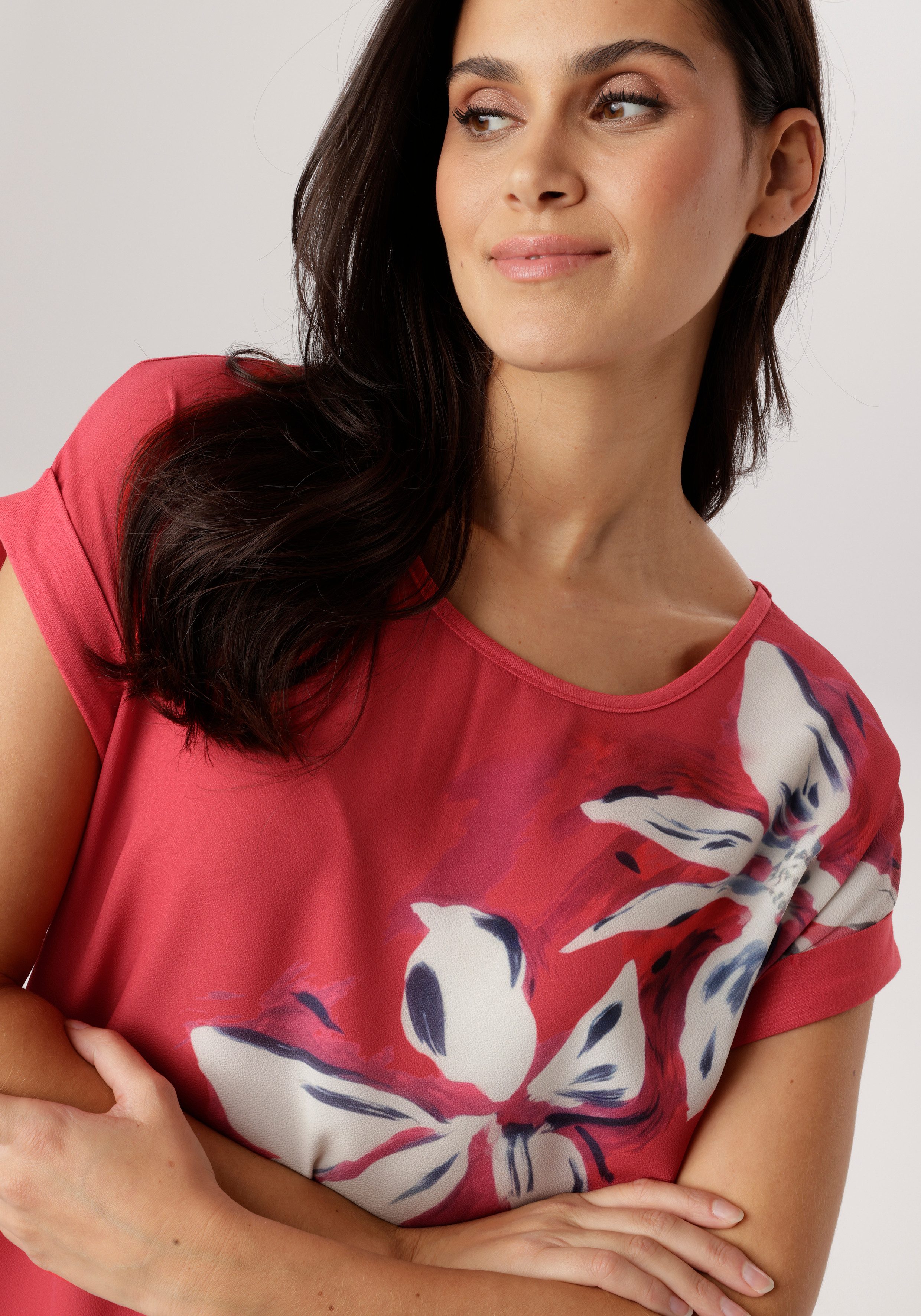 Aniston SELECTED Shirtbluse im Materialmix