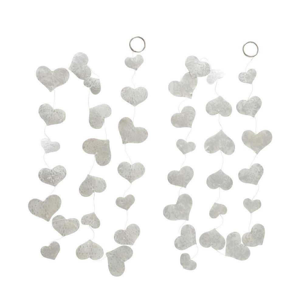 BOLTZE GRUPPE GmbH Hängedekoration Capiz-Girlande Herz Stückpreis