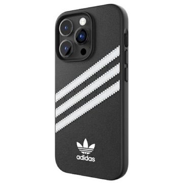 adidas Performance Handyhülle Case iPhone 14 Pro Max schwarz Streifen Logo Kunststoff 50188 6,7 Zoll, Kantenschutz