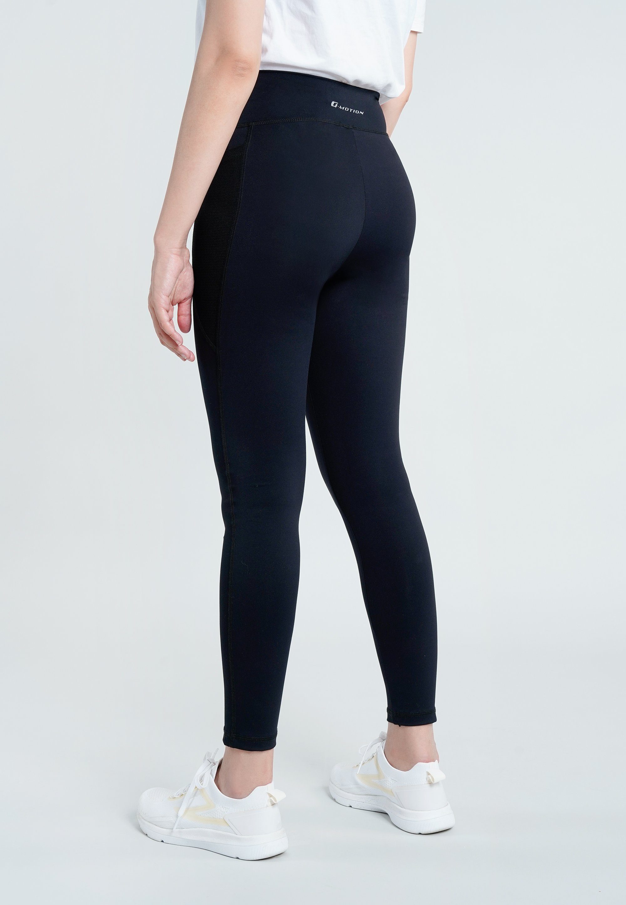 Dehnbund schwarz G GIORDANO mit hohem Motion Leggings