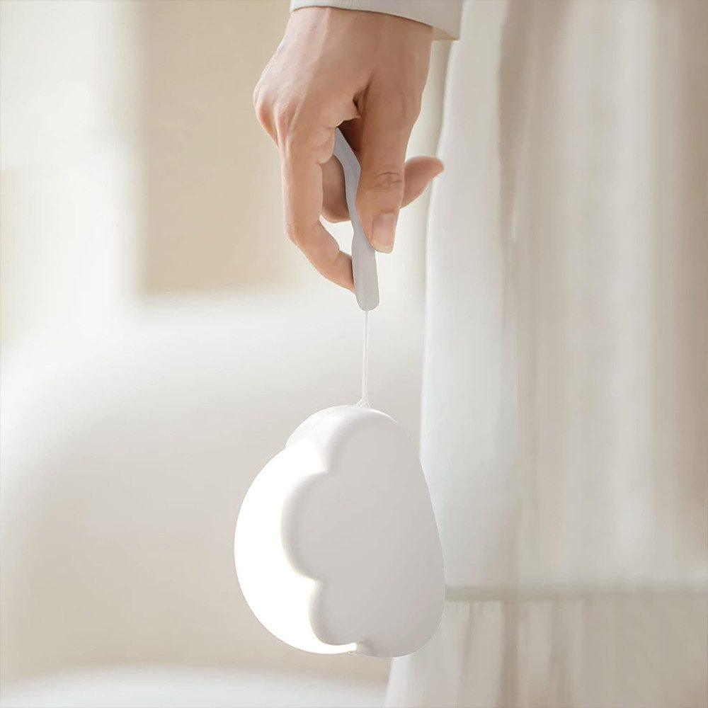 TUWENA LED Nachtlicht Wolkenform LED Nachtlicht, Dimmbar Kinder Nachtlampe, Aufladbar, Wiederaufladbares Nachtlicht, Geschenke für Frau, Mädchen, Freunde