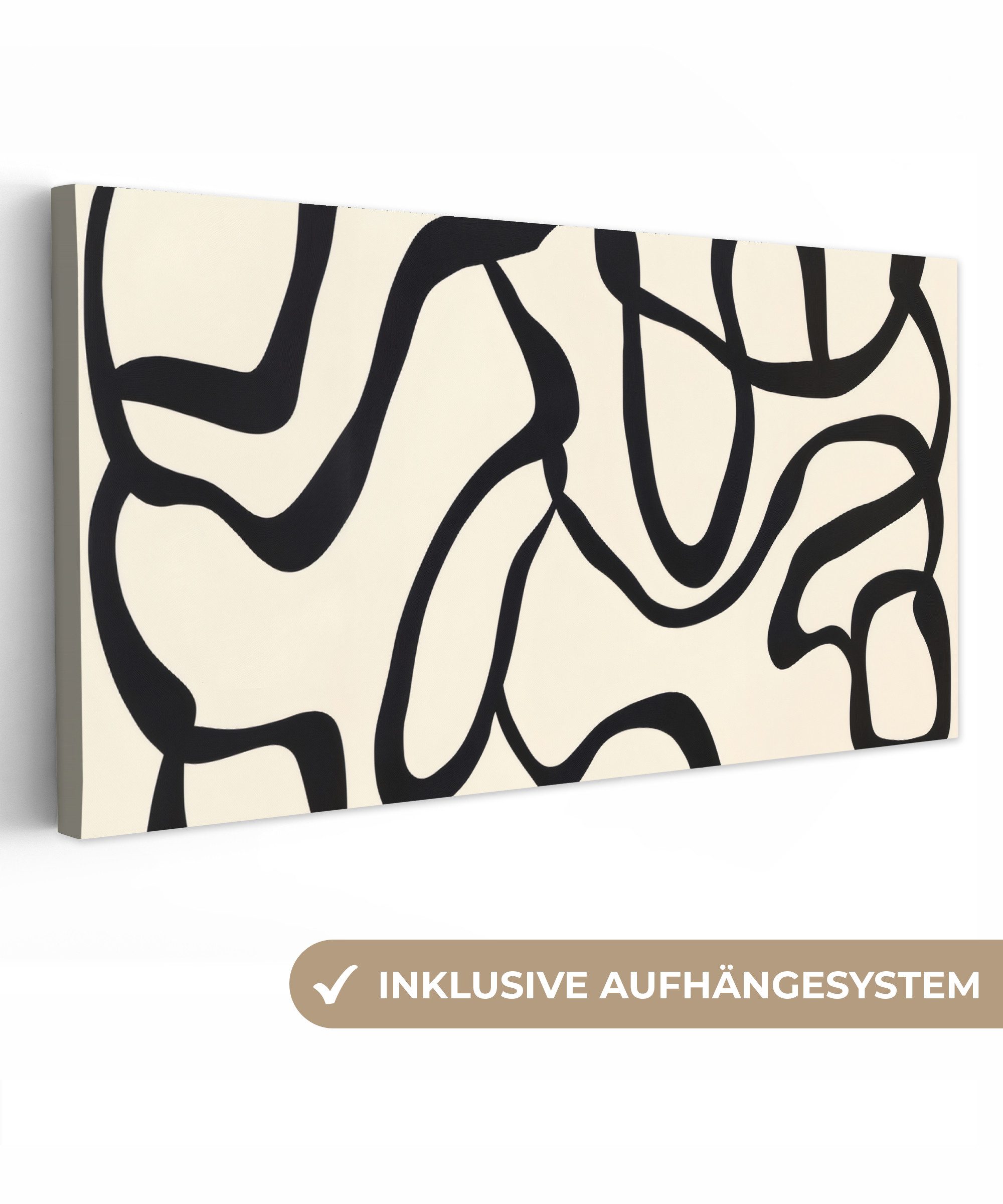 OneMillionCanvasses® Leinwandbild Panorama Abstrakt - Linien günstig online kaufen