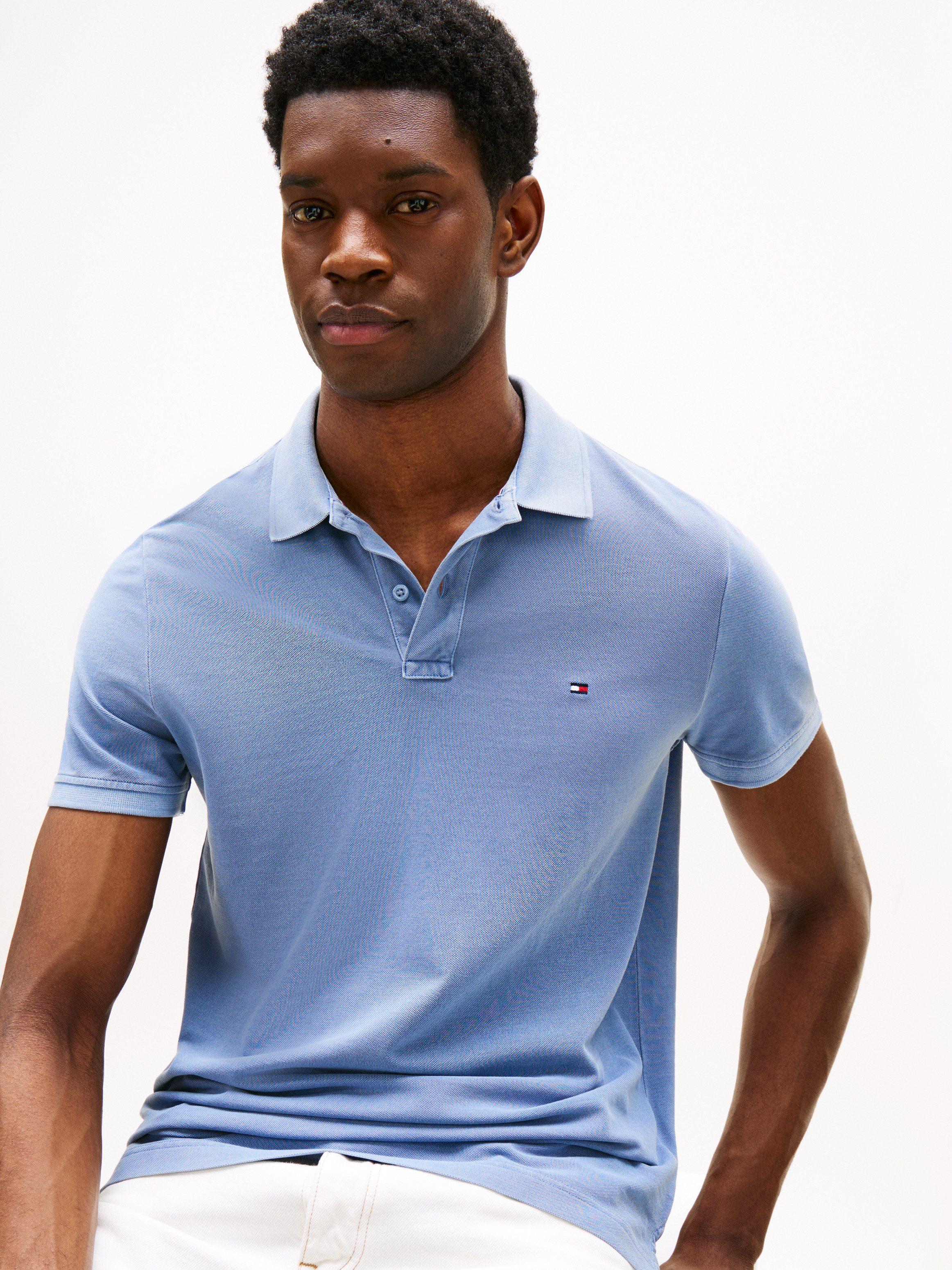 Tommy Hilfiger Poloshirt GARMENT DYE REG POLO leicht gewaschene Optik – Bild 2 von 5