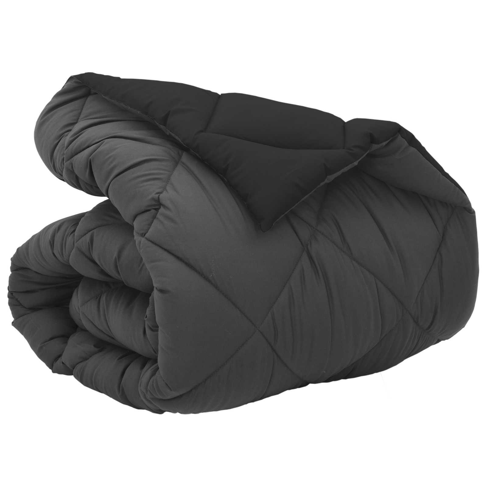 vidaXL Baumwollbettdecke Winterbettdecke Schwarz und Anthrazit 135 x 200 cm günstig online kaufen