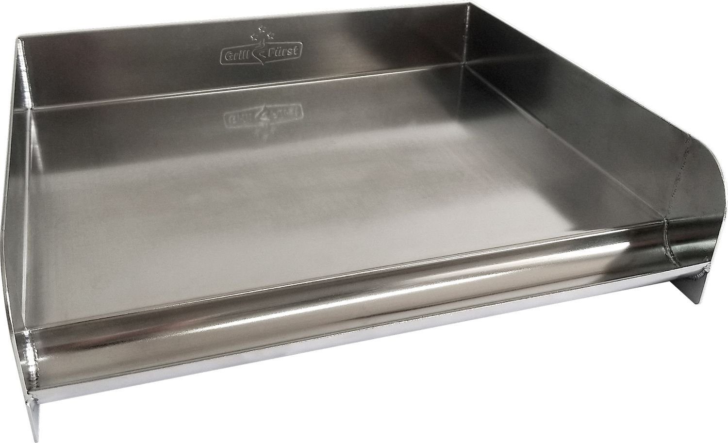 Grillfürst Grillplatte Grillfürst Edelstahl Plancha / Teppanyaki Pfanne - 32 x 28 cm