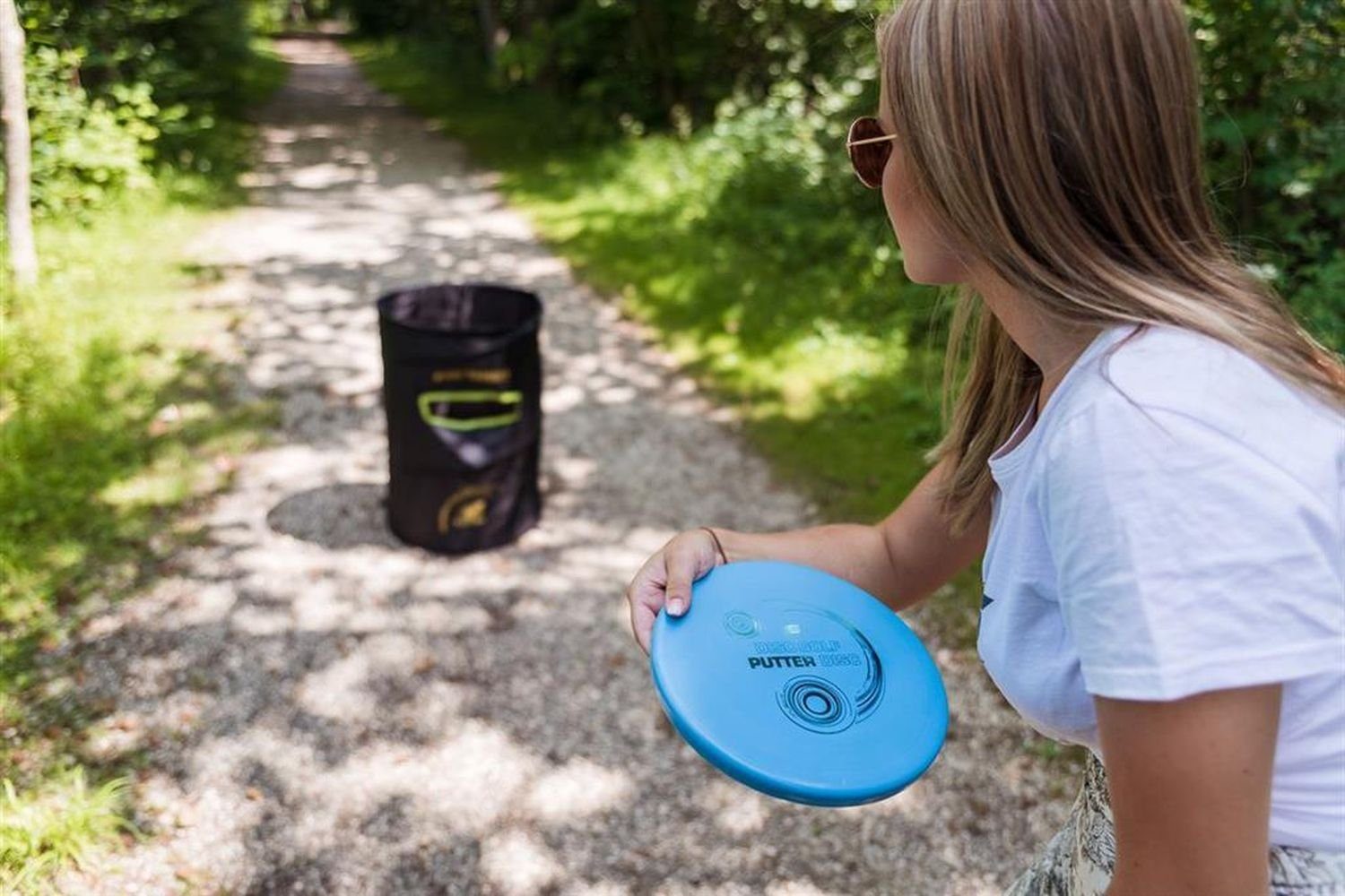 Sunflex Wurfscheibe Disc Golf Wurfscheiben + Target Set