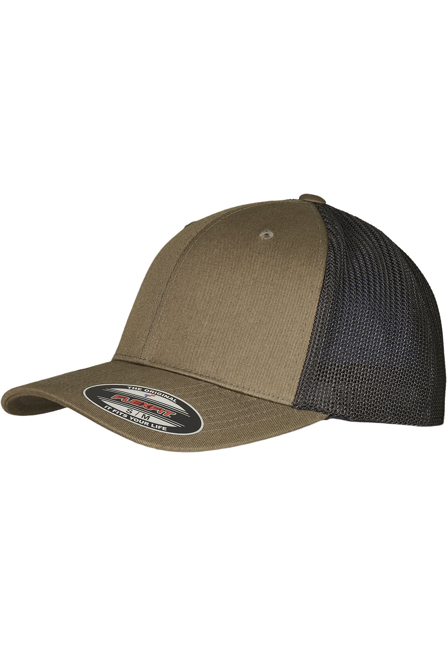 Flexfit Flex olive/black Trucker Recycled Trucker Flexfit Mesh Cap