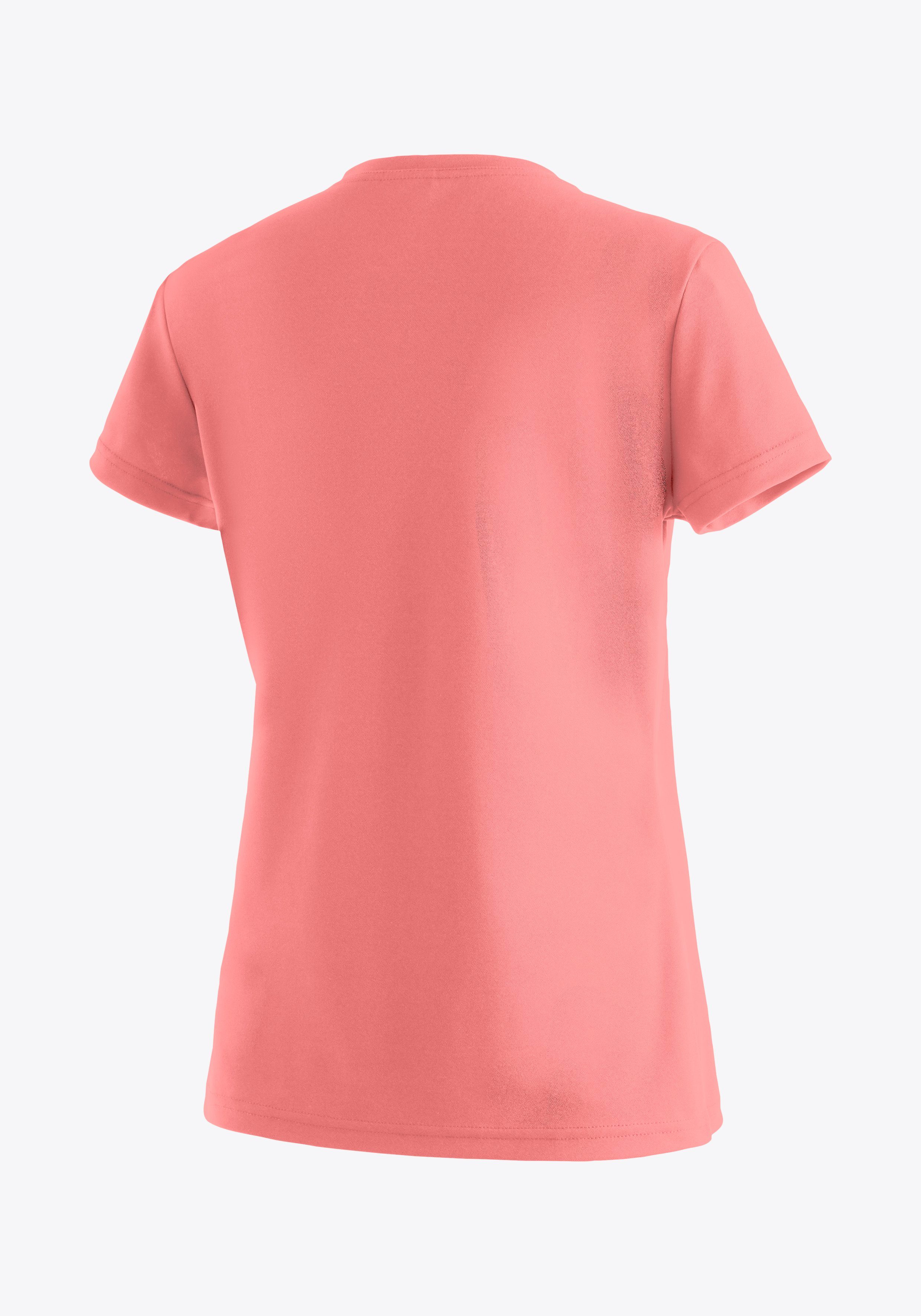 Maier Sports Funktionsshirt Trudy T-Shirt, Freizeit und Kurzarmshirt für Wandern Damen perlrosa