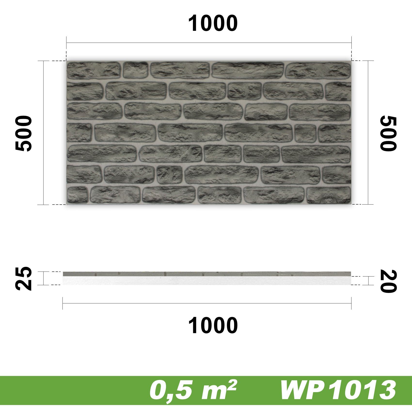 Hexim Wanddekoobjekt WP1013 (Wandverkleidung in Steinoptik günstig online kaufen
