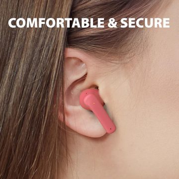 Avantalk Clan K2 - BT mit Lautstärkebegrenzung, Kabellose, anpassbare Passform In-Ear-Kopfhörer (Ergonomisches Design für bequemen Sitz und langen Tragekomfort., geringe Latenz, 3 EQ-Modi Niedliche, Ohrhörer für Jungs & Mädchen)