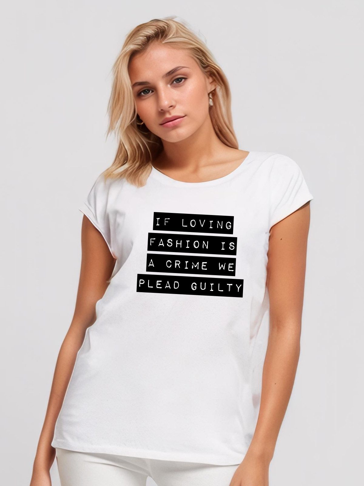 Be Famous Print-Shirt Classic Roll Up IFLOV (1-tlg., keine)