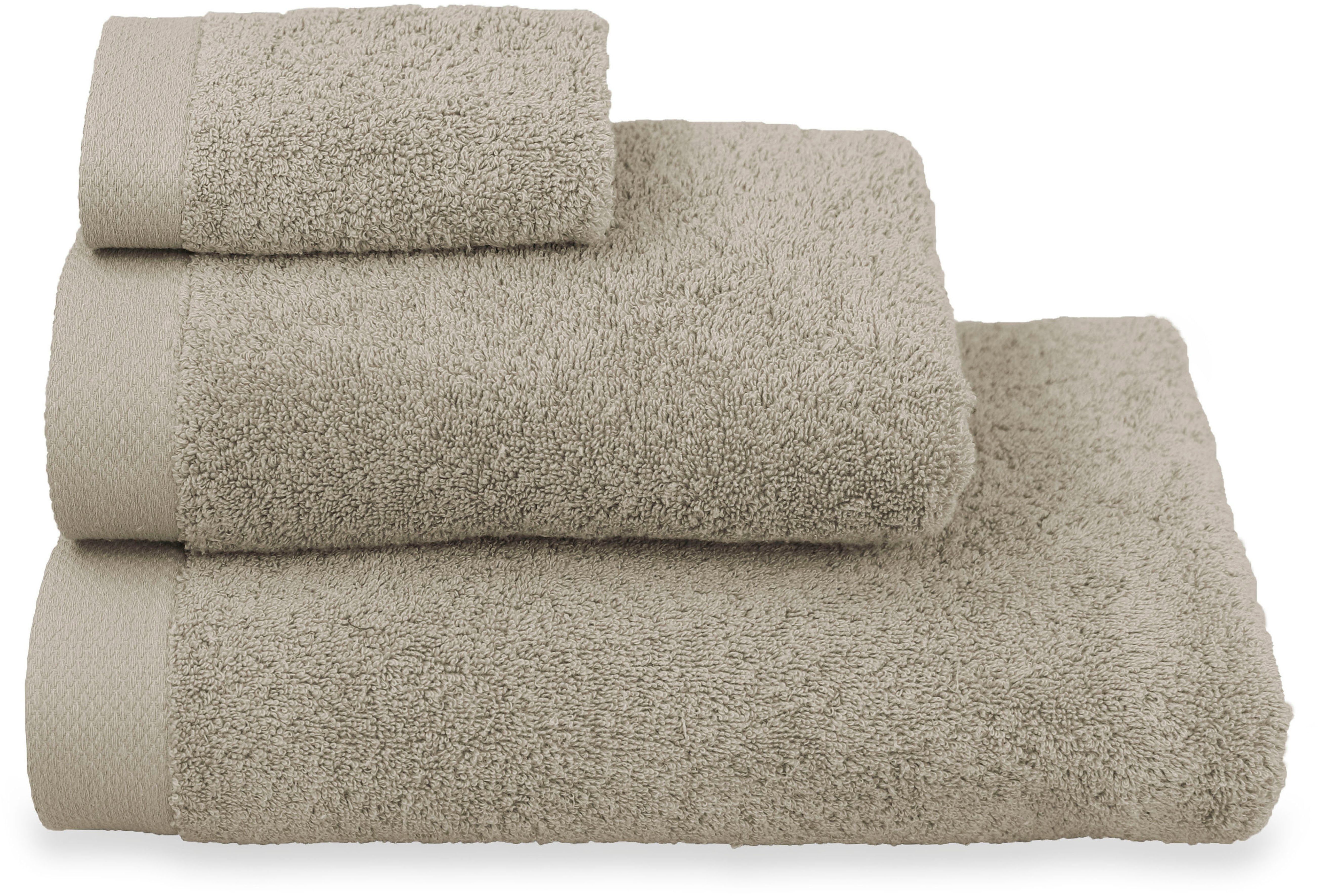 Frottee, Premium Leonique »Tailles« Hotel-Qualität, flauschige Handtuch Bio-Baumwolle 600gr/m² Handtuch, aus beige Duschtuch, Set Gästetuch (3-tlg),