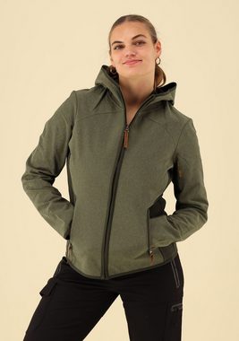 Tom Collins Softshelljacke Gixud Damen Outdoorjacke mit 2 Reißverschlusstaschen