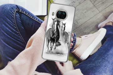 MuchoWow Handyhülle Pferde - Tiere - Illustration, Phone Case, Handyhülle Xiaomi Mi 10T Lite, Silikon, Schutzhülle