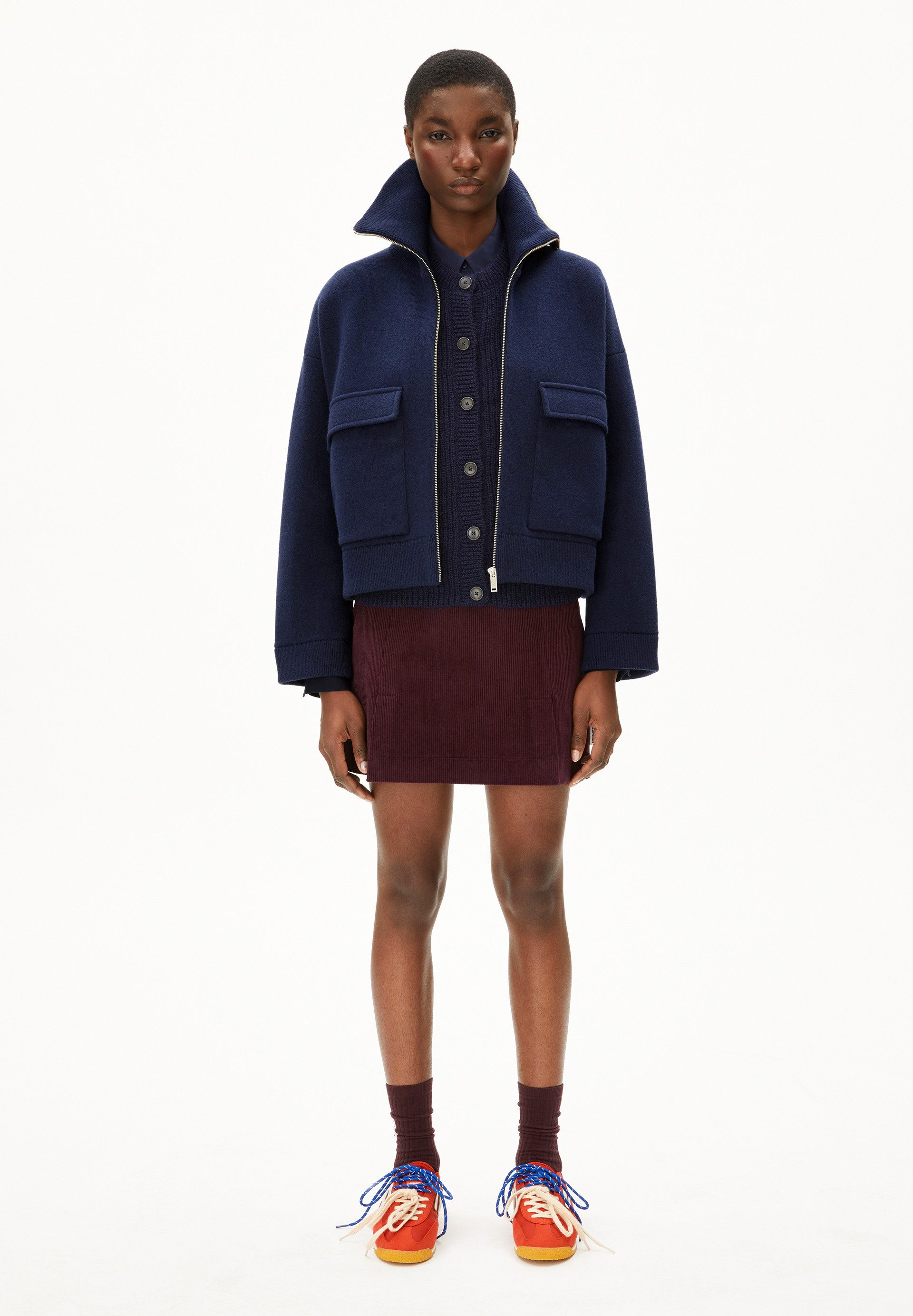 Armedangels Blouson JOANIAAS Strickjacke aus Bio-Woll Mix Oversized Fit günstig online kaufen