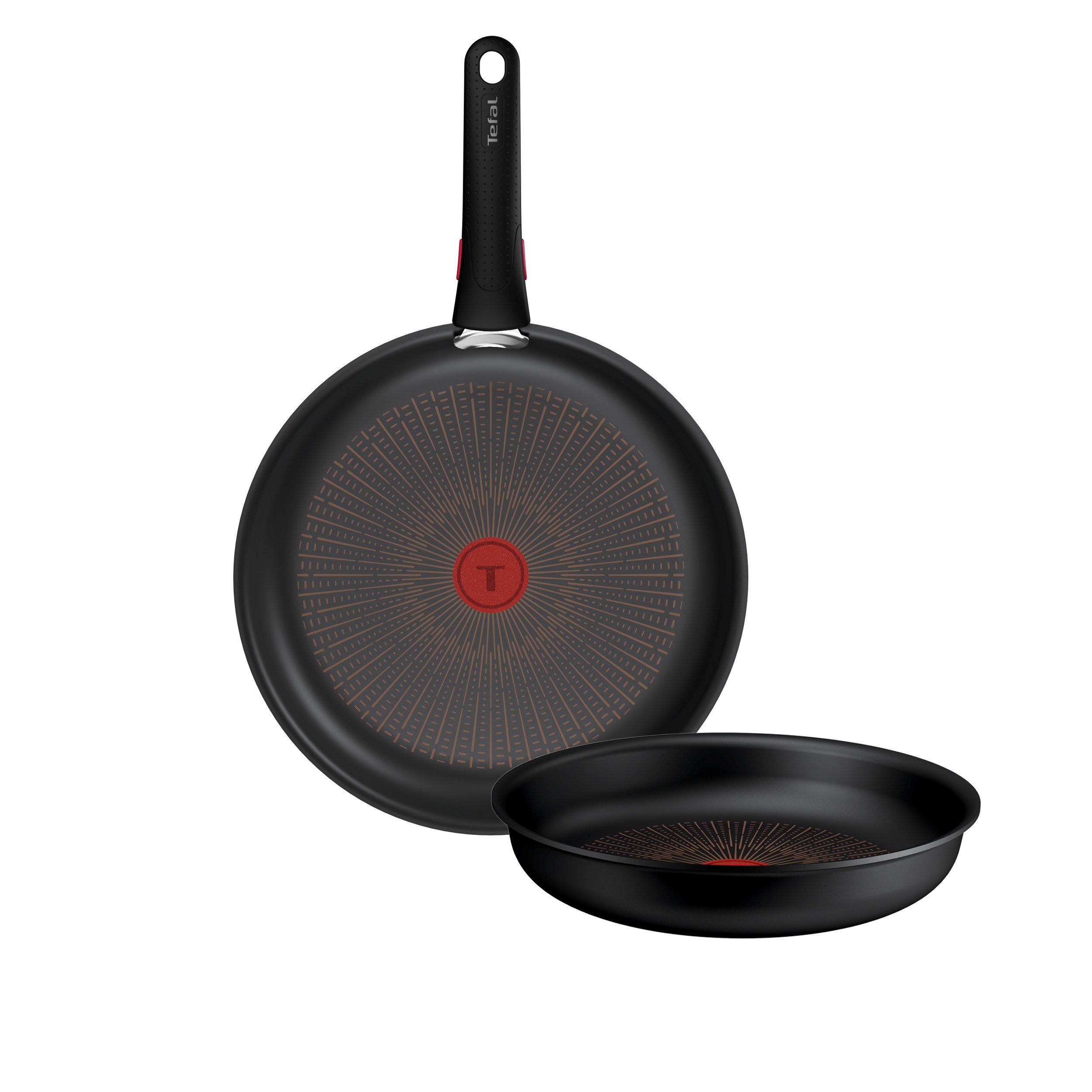 Tefal Pfannen-Set Ingenio Excellence Fusion, Aluminium (Set, 3-tlg), abnehmbarer Ingenio-Griff, Thermo-Signal, stapelbar, Induktion