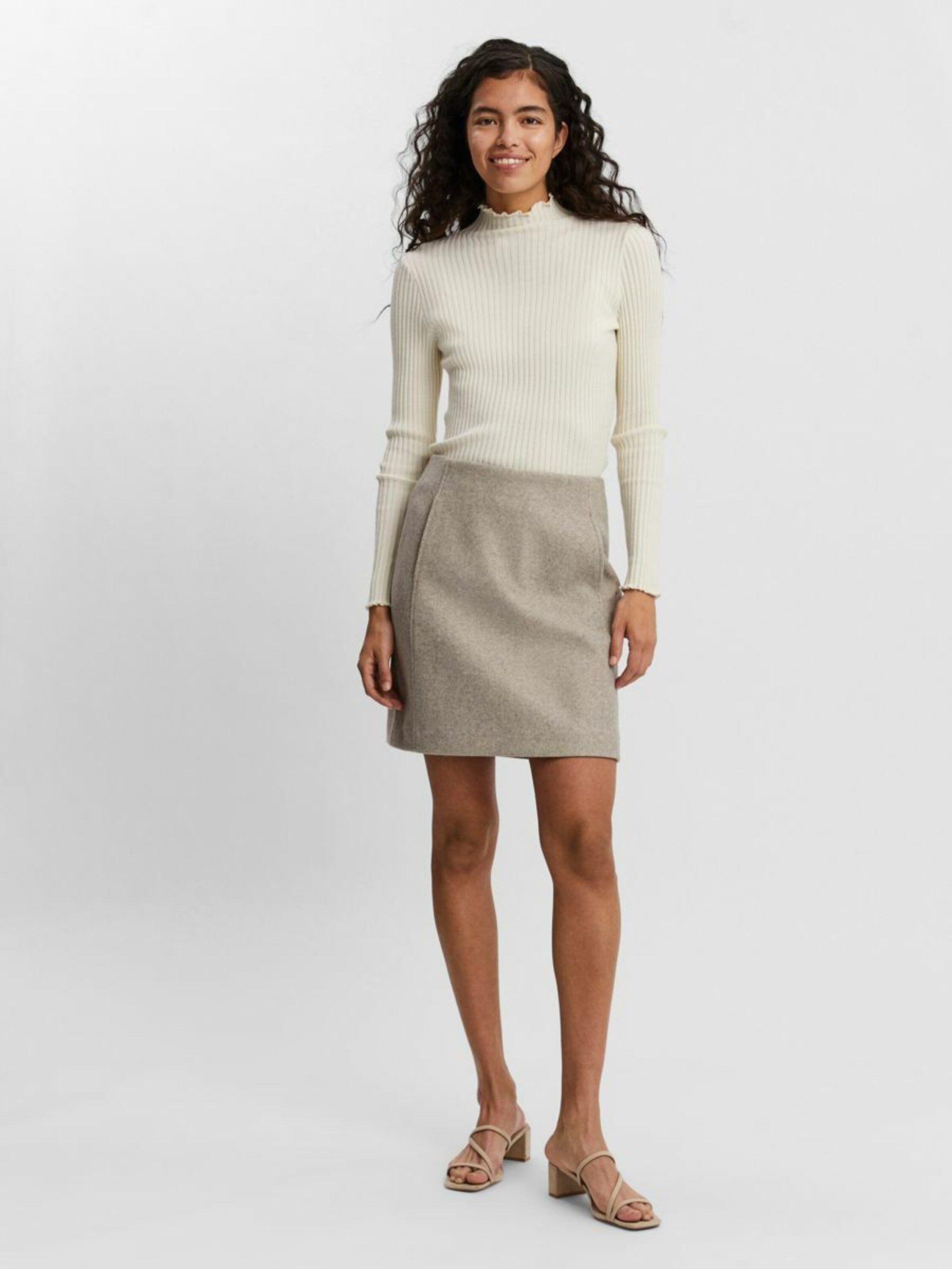 Vero Moda Minirock VMFORTUNALLISON (1-tlg) Plain/ohne Details – Bild 5 von 5