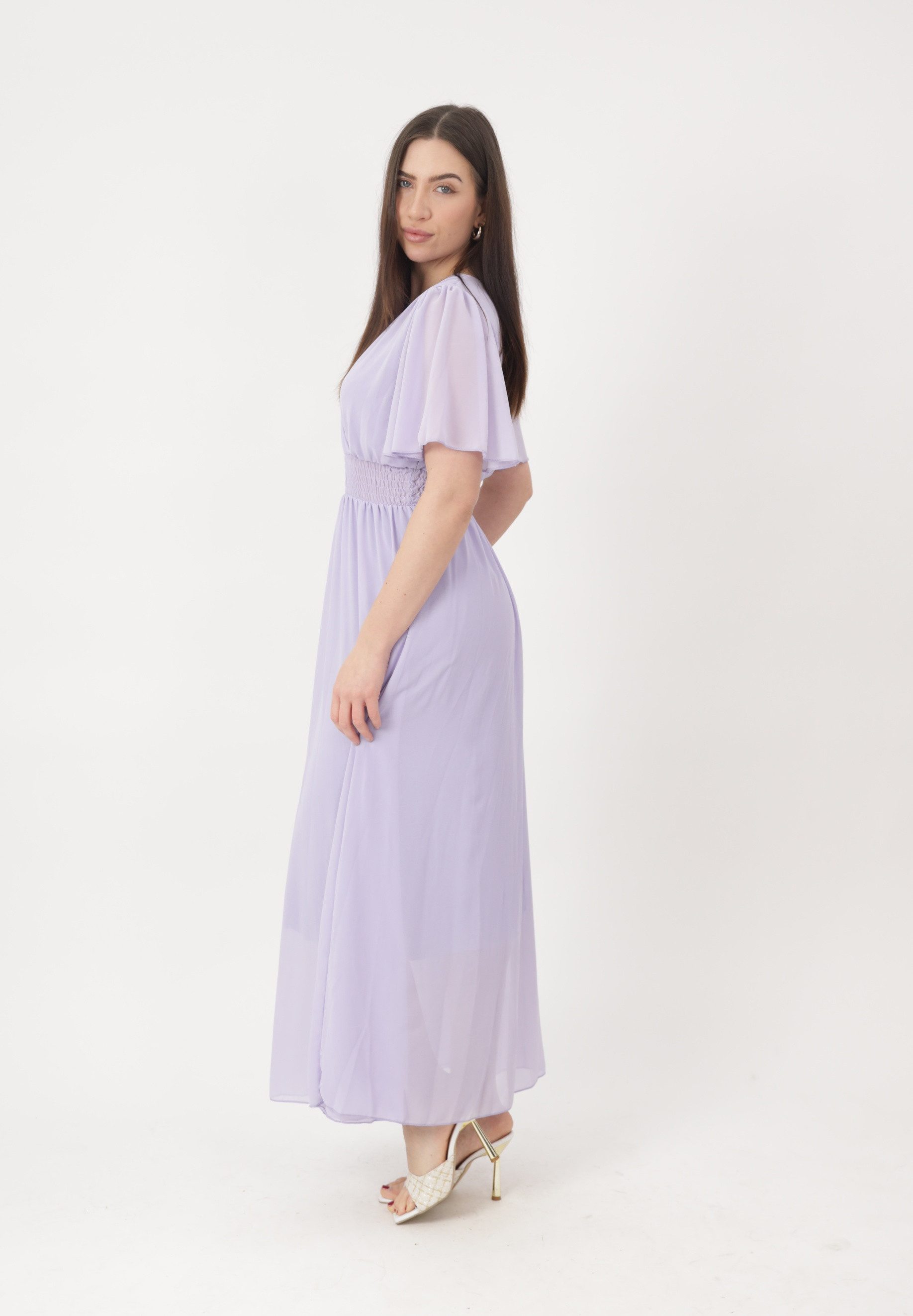Elara Maxikleid Sommer-Maxikleid mit V-Ausschnitt (1-tlg)