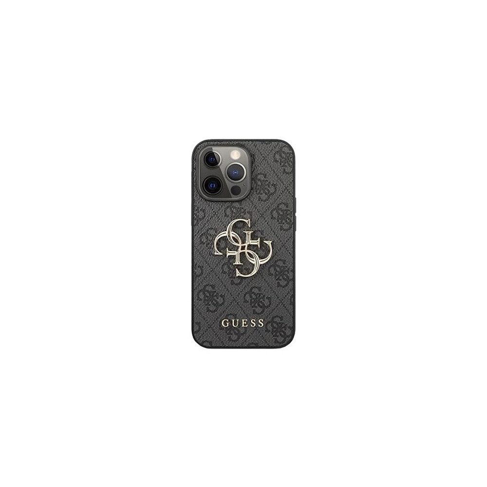 Guess Handyhülle GUESS Hard Cover 4G Big Metal Logo Grey für iPhone 13 Pro Max 6,7 Zoll