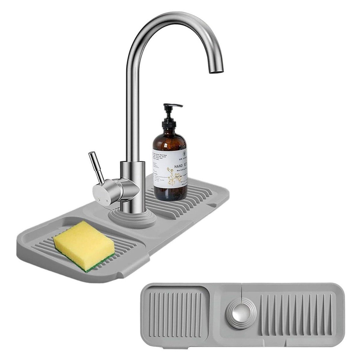 yozhiqu Spritzschutzdeckel Silikon-Wasserhahn-Ablaufpad, Leck-Pad, Anti-Spritz-Waschbecken-Pad, Halten Sie Ihre Küche trocken und sauber – blitzsauber.