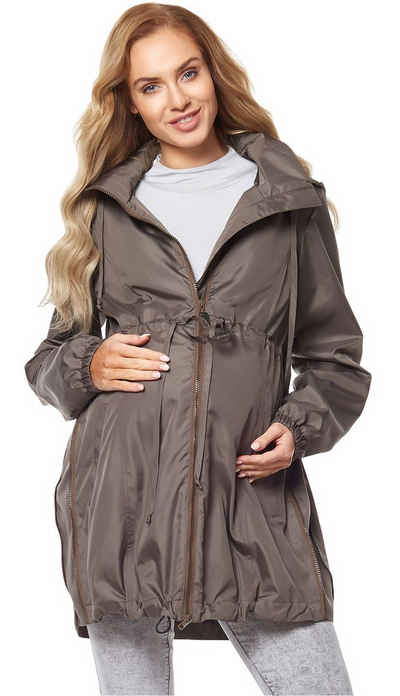 Be Mammy Umstandsjacke Damen Parka Übergangsjacke Herbstjacke Umstandsjacke BE20-213