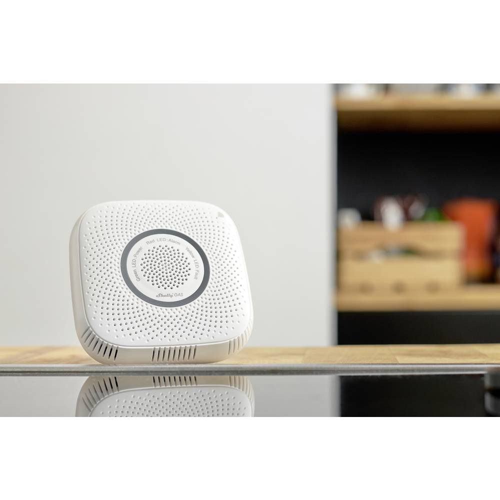 Shelly WLAN Gassensor · Steckdose · Erdgas Shelly GAS CNG Smart-Home-Steuerelement