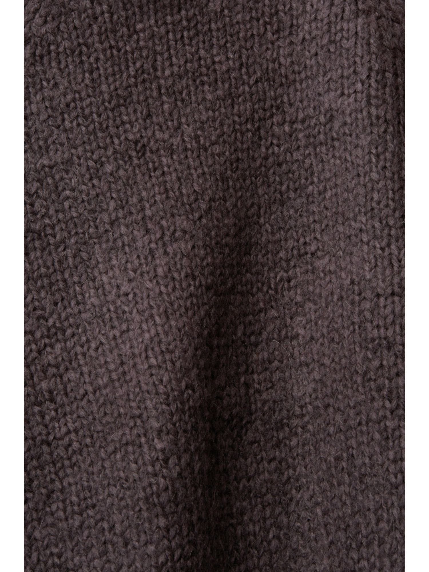 ANTHRACITE Wollmix Strickjacke Cropped-Cardigan (1-tlg) aus Esprit