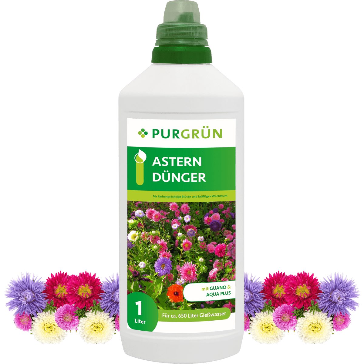Purgrün Blumendünger Purgrün Astern Dünger, NPK 8+8+6, Guano