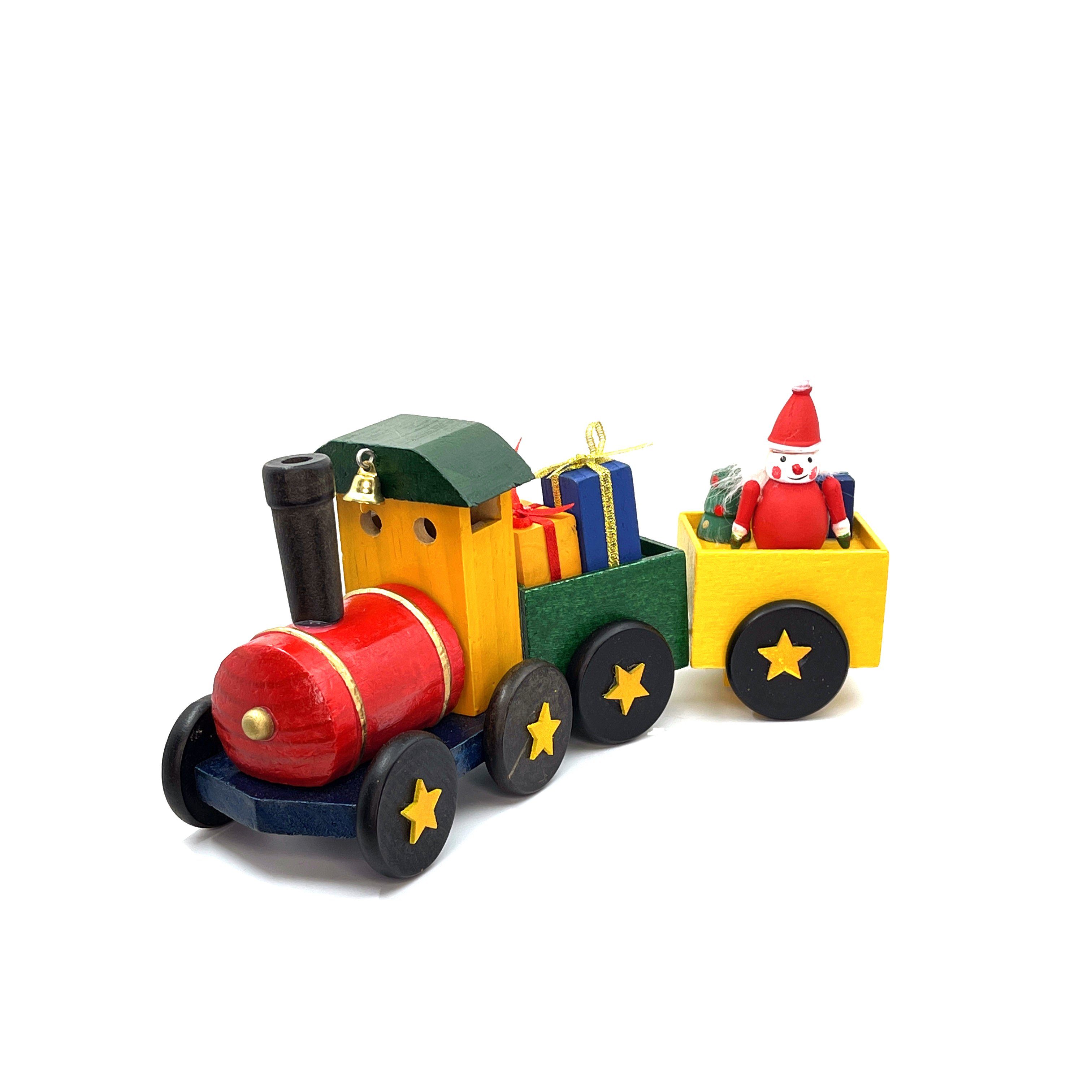 Weihnachtsmann, Räucherfigur Maße Kaladia Bunt Lokomotive 90110-10, ca. Räuchermännchen - 24x7,5x11cm