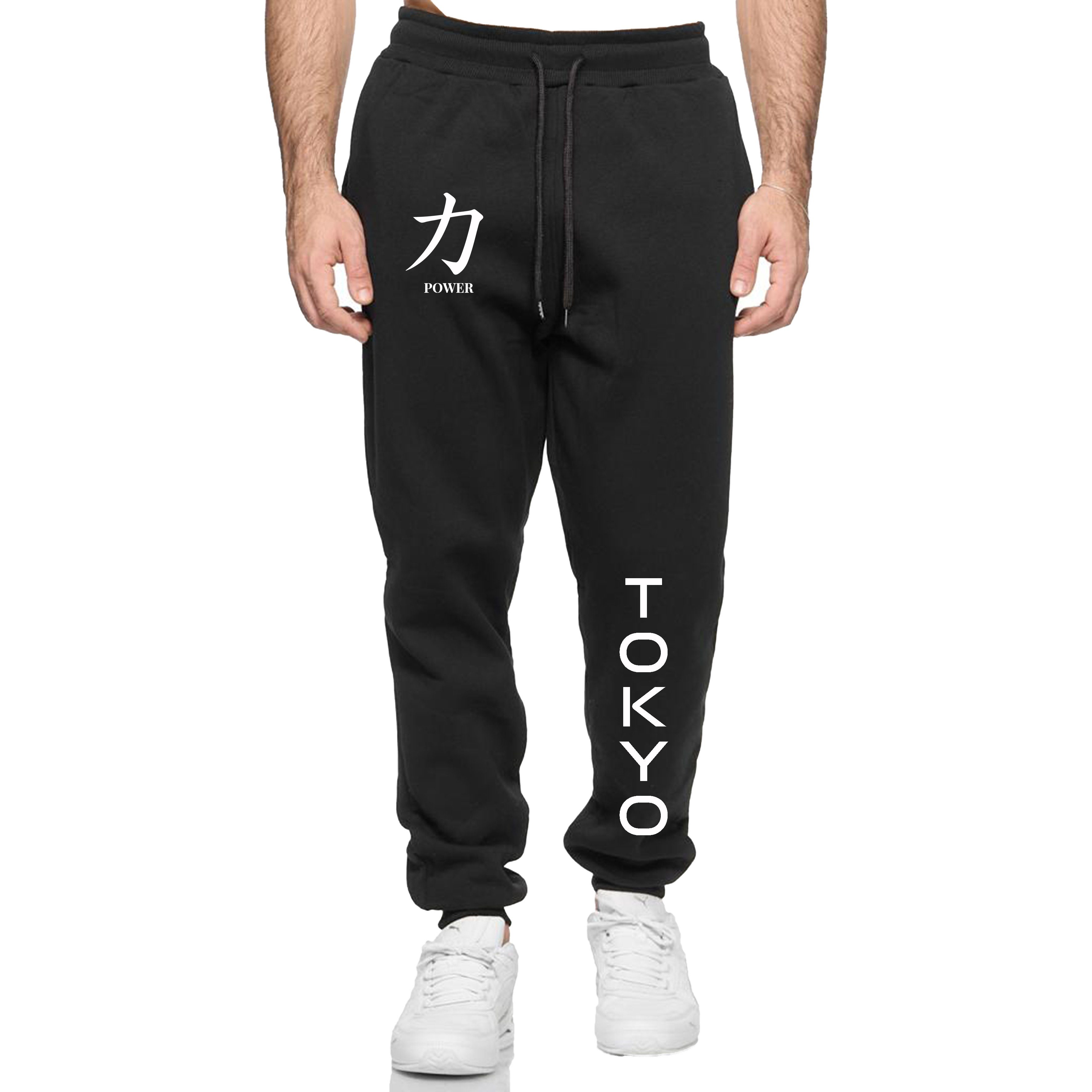 Banco Jogginghose Jogger Jogginghose Trainingshose mit TOKYO Sporthose Schwarz Bund elastischem Sport