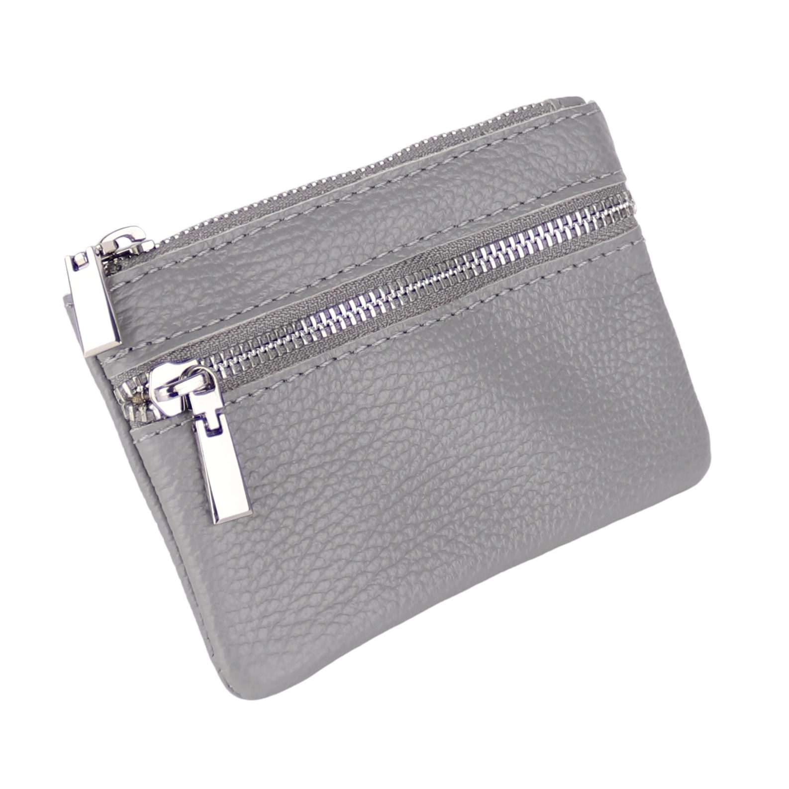 MIRROSI Mini Geldbörse Kleines Portemonnaie MADE IN ITALY Echtleder (14,5x9,5x1cm BXHXT), viele tolle Trendfarben zur Auswahl, leicht