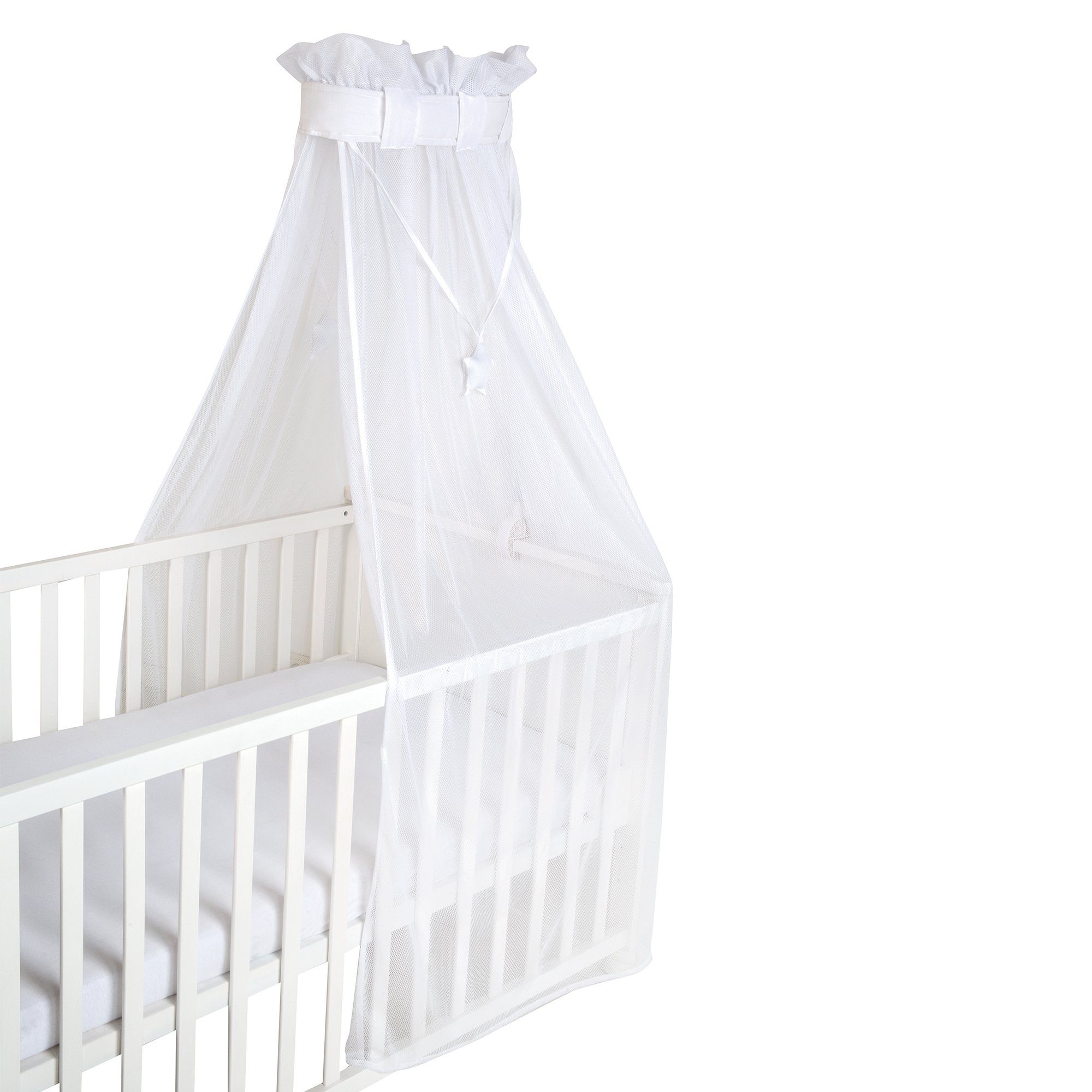 roba® Betthimmel safe asleep® – Air, weiß, Mesh-Himmel für Babybett günstig online kaufen