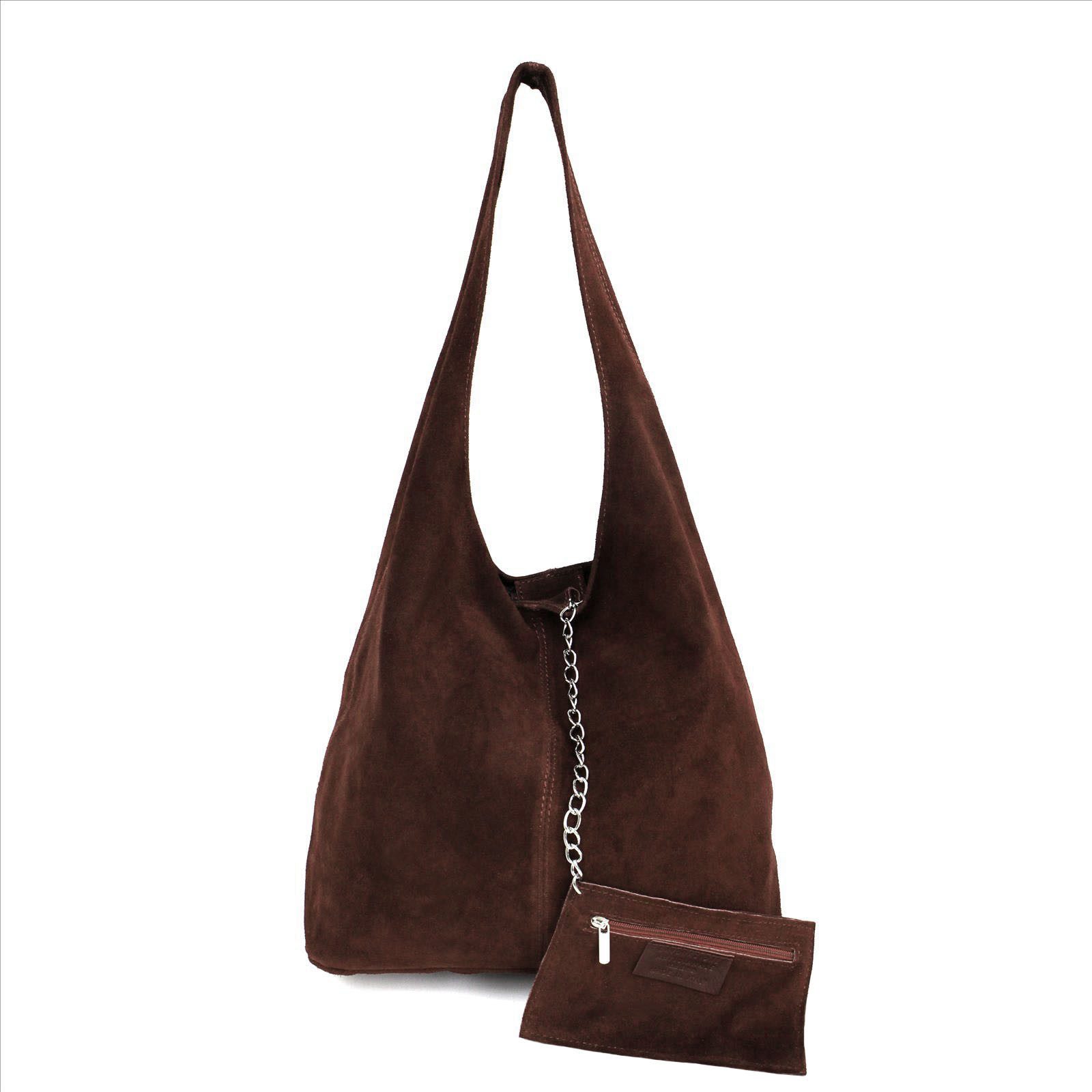 Sa-Lucca Schultertasche aus Wildleder in vielen trendigen Farben