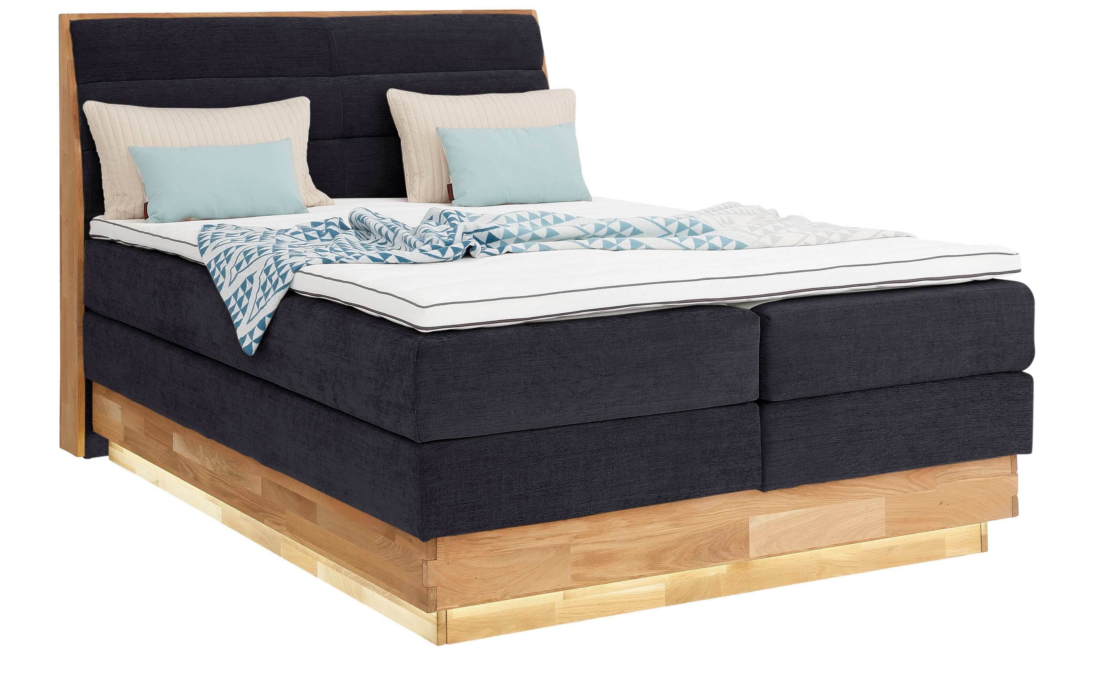 OTTO products Boxspringbett, LED-Beleuchtung, mit zertifizierten, günstig online kaufen