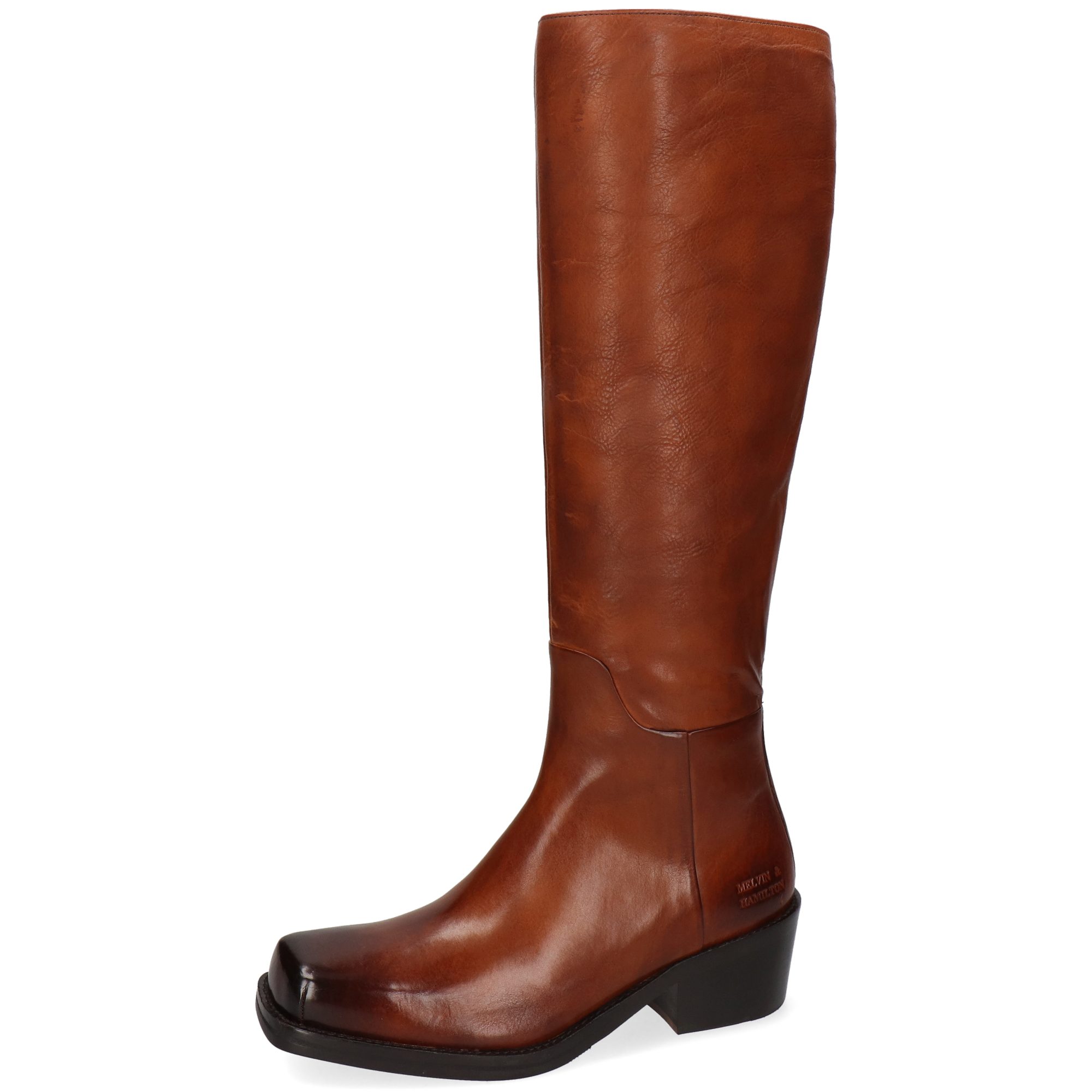 Melvin & Hamilton Shelby 3 Leder-Western Boots für Damen Stiefel Kubanischer Absatz, Echtes Leder, Vegetabile Gerbung