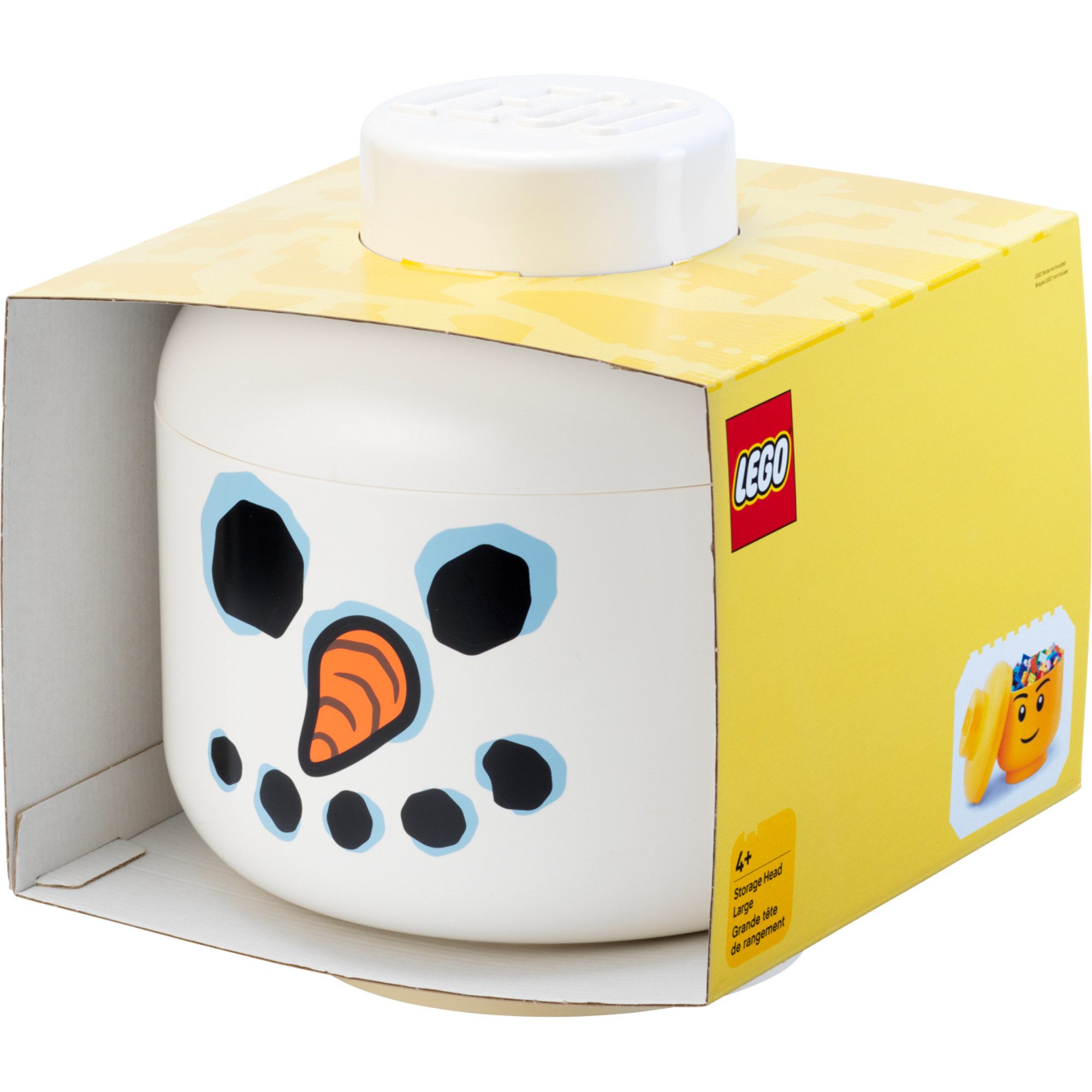 Room Copenhagen Spielzeugtruhe Room Copenhagen LEGO Storage Head "Snowman", groß