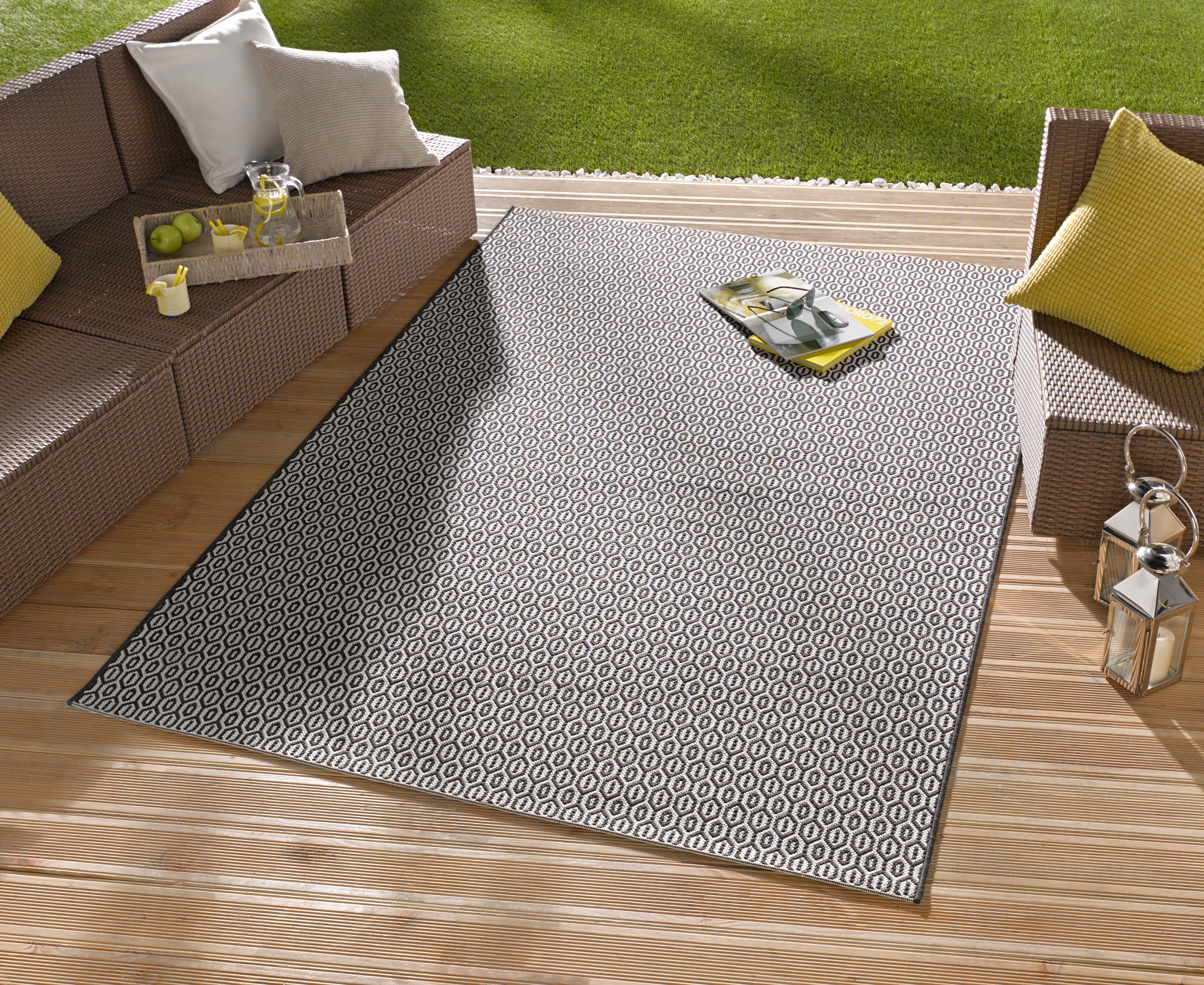 NORTHRUGS Teppich "Coin" rechteckig 8 mm Höhe In-& Outdoor, Wetterfest, Bal günstig online kaufen