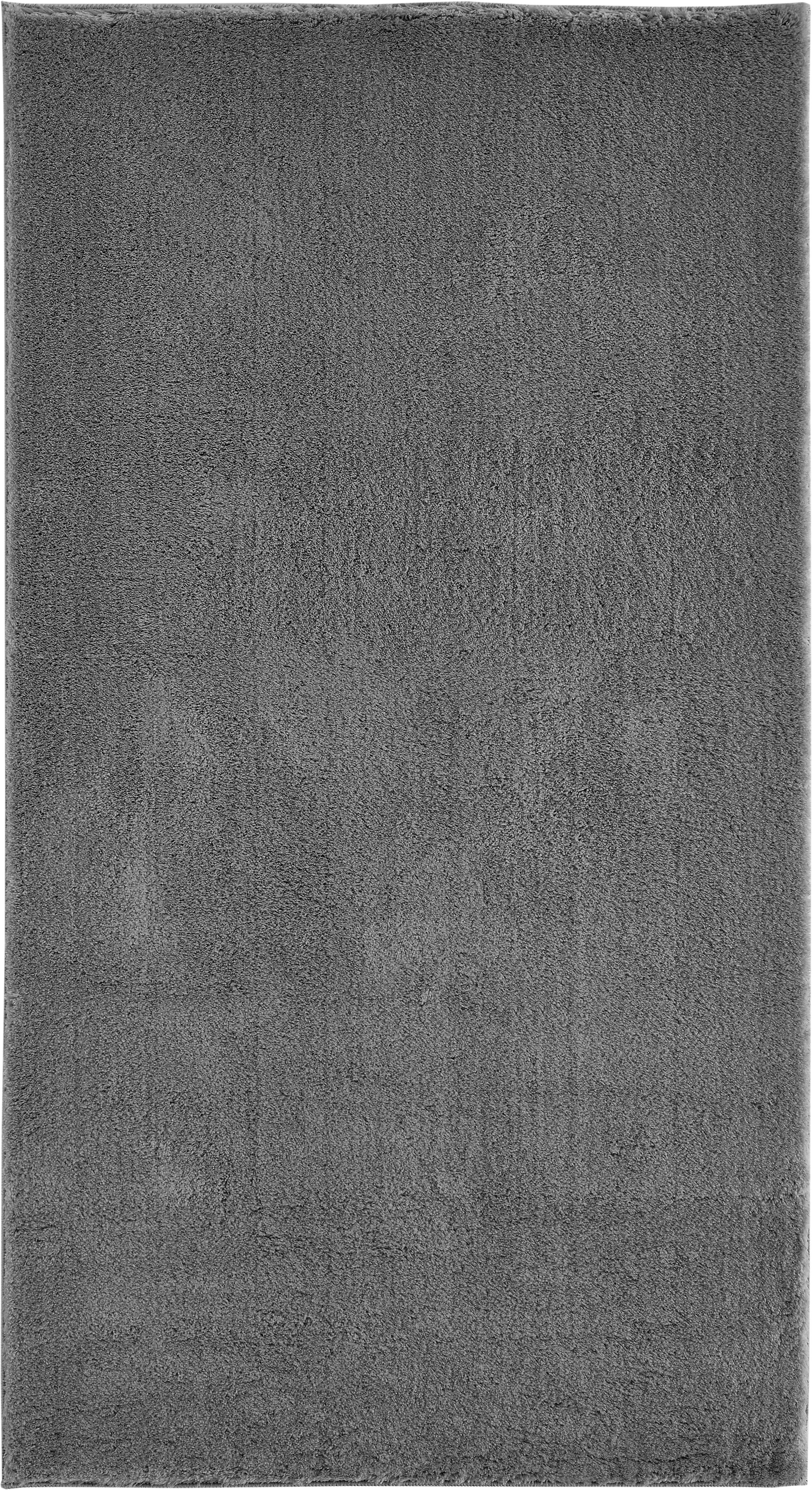 Teppich Arezzo, Andiamo, rechteckig, Höhe: 16 mm, Uni Farben, weicher Flor, waschbar, ideal im Wohnzimmer & Schlafzimmer anthrazit