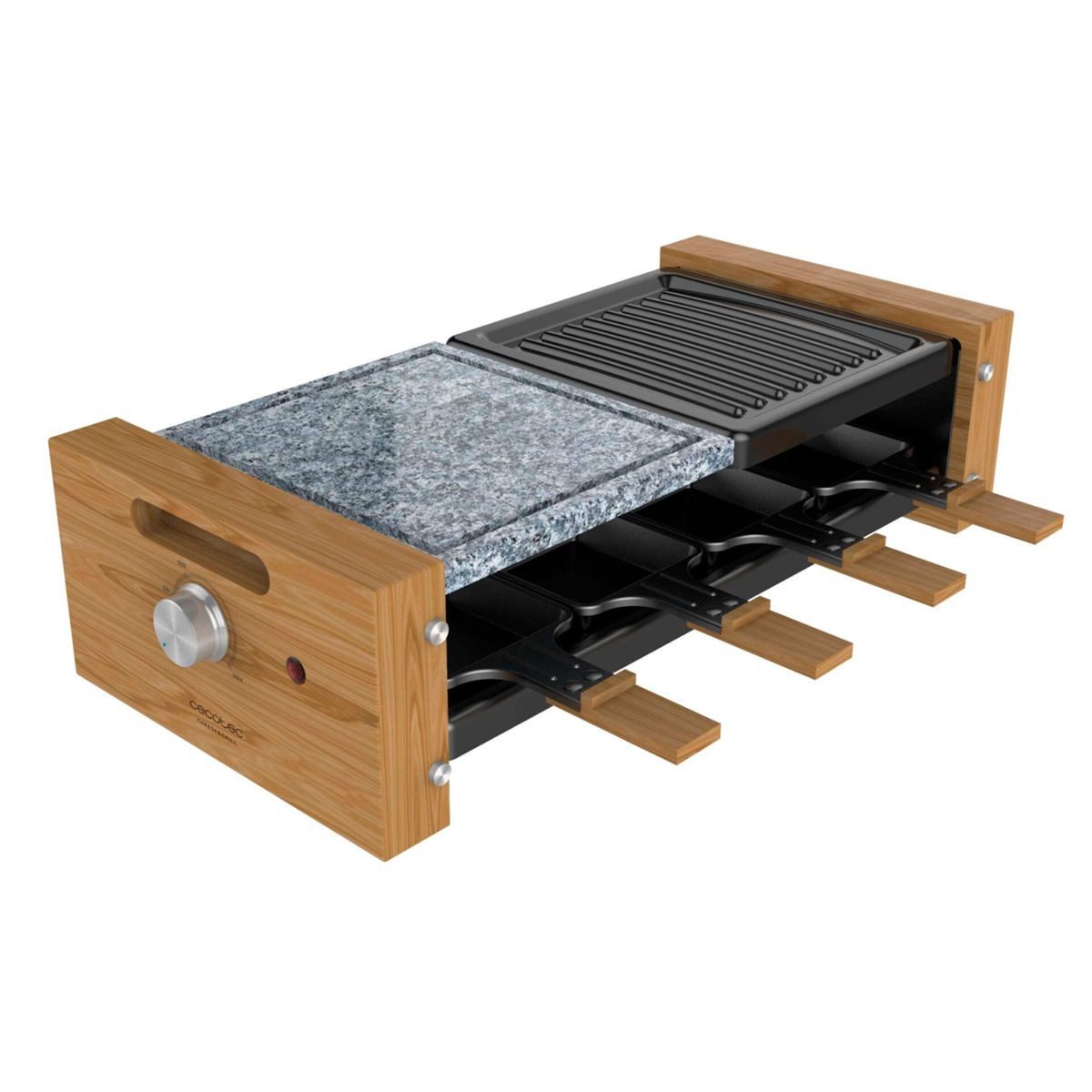 Cecotec Раклетници und Fondue-Set Cheese&Grill 8400 Wood Mixgrill Раклетници