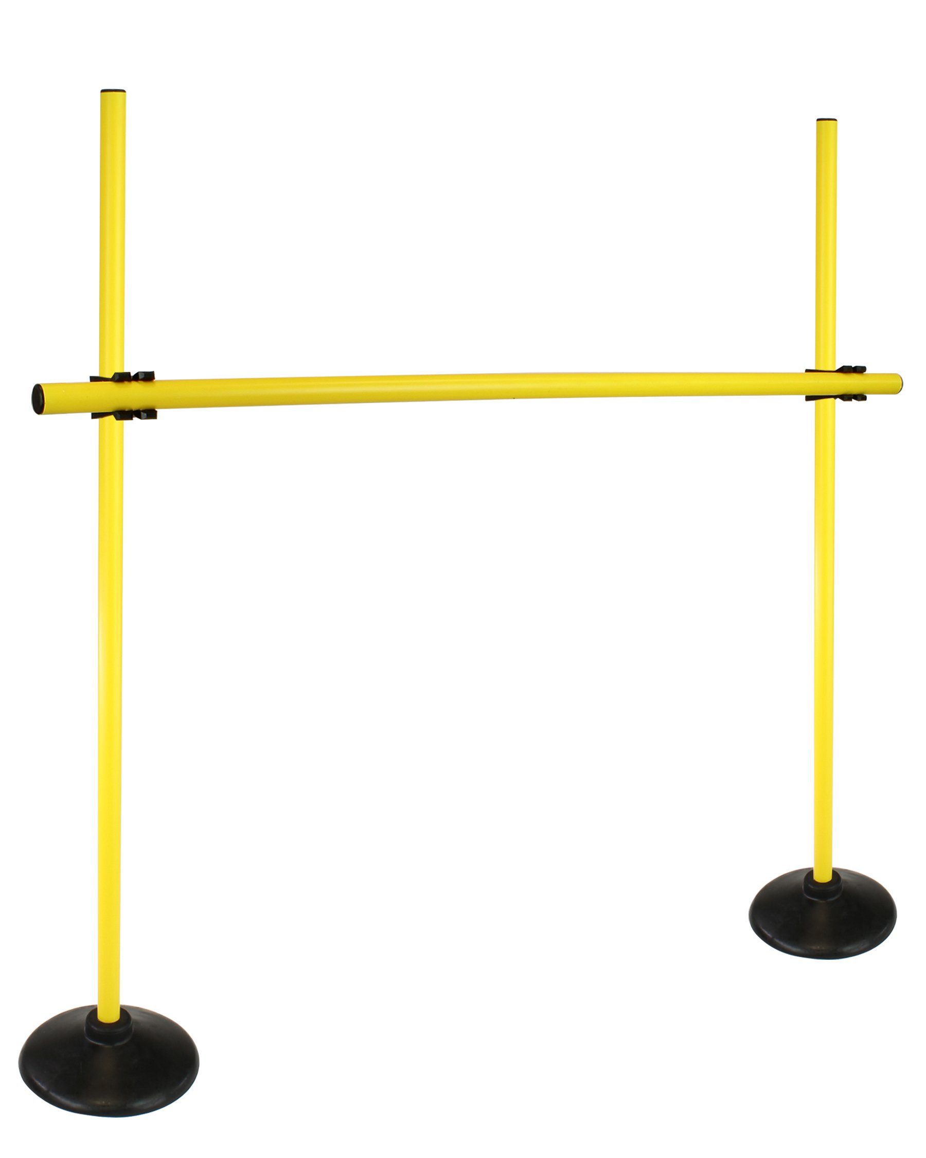 Hürde Scheibenfuß Hürdenset mit Stange 100 cm Sprunghürde Farbe Gelb
