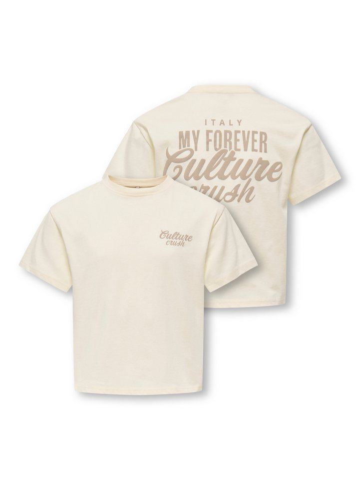 KIDS ONLY T-Shirt KOGVILLA LIFE S/S BOXY PRINTED TOP JRS in dezenter Boxy-Form