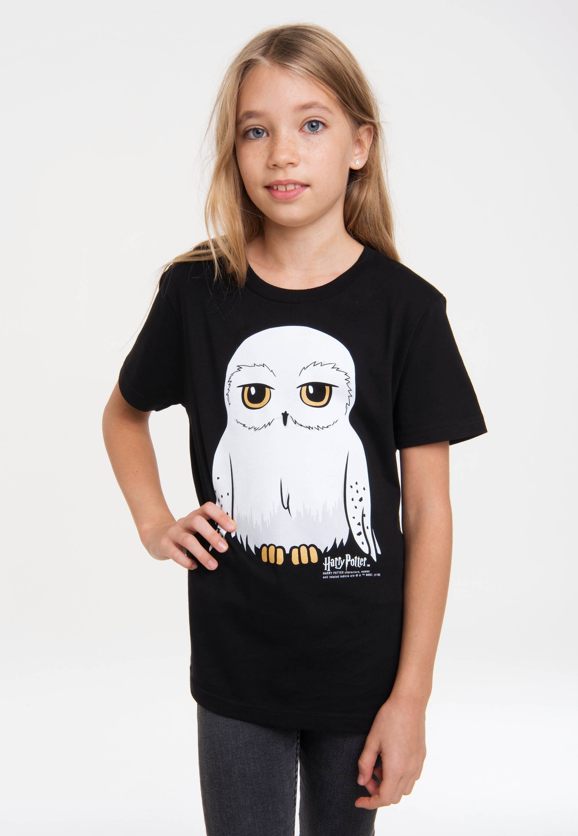 LOGOSHIRT – mit Hedwig Potter lizenziertem T-Shirt Print Harry