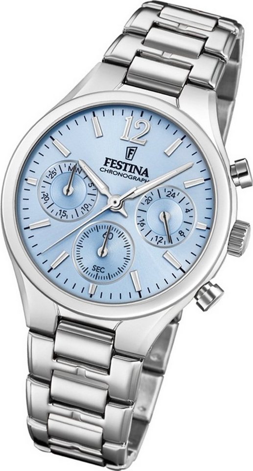 Festina Chronograph »D2UF20391/3 Festina Edelstahl Damen Uhr F20391/3