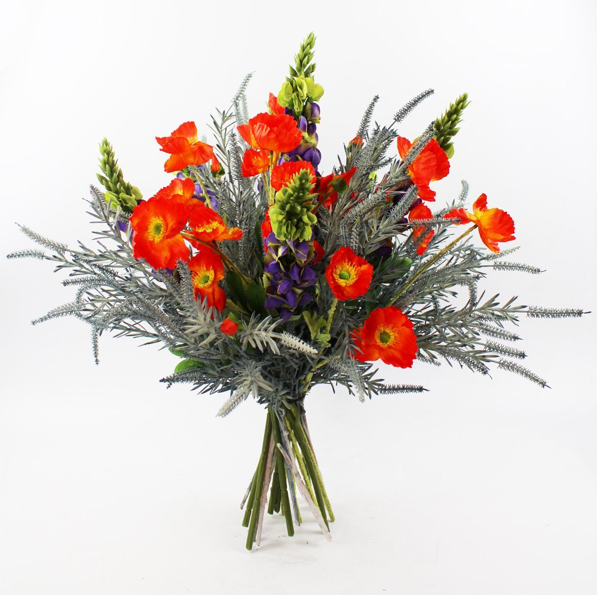 Kunstblume künstlicher Blumenstrauß Flower Garden 50 cm Lupine, Arnusa, Höhe 60 cm, großes Blumengesteck handgebunden