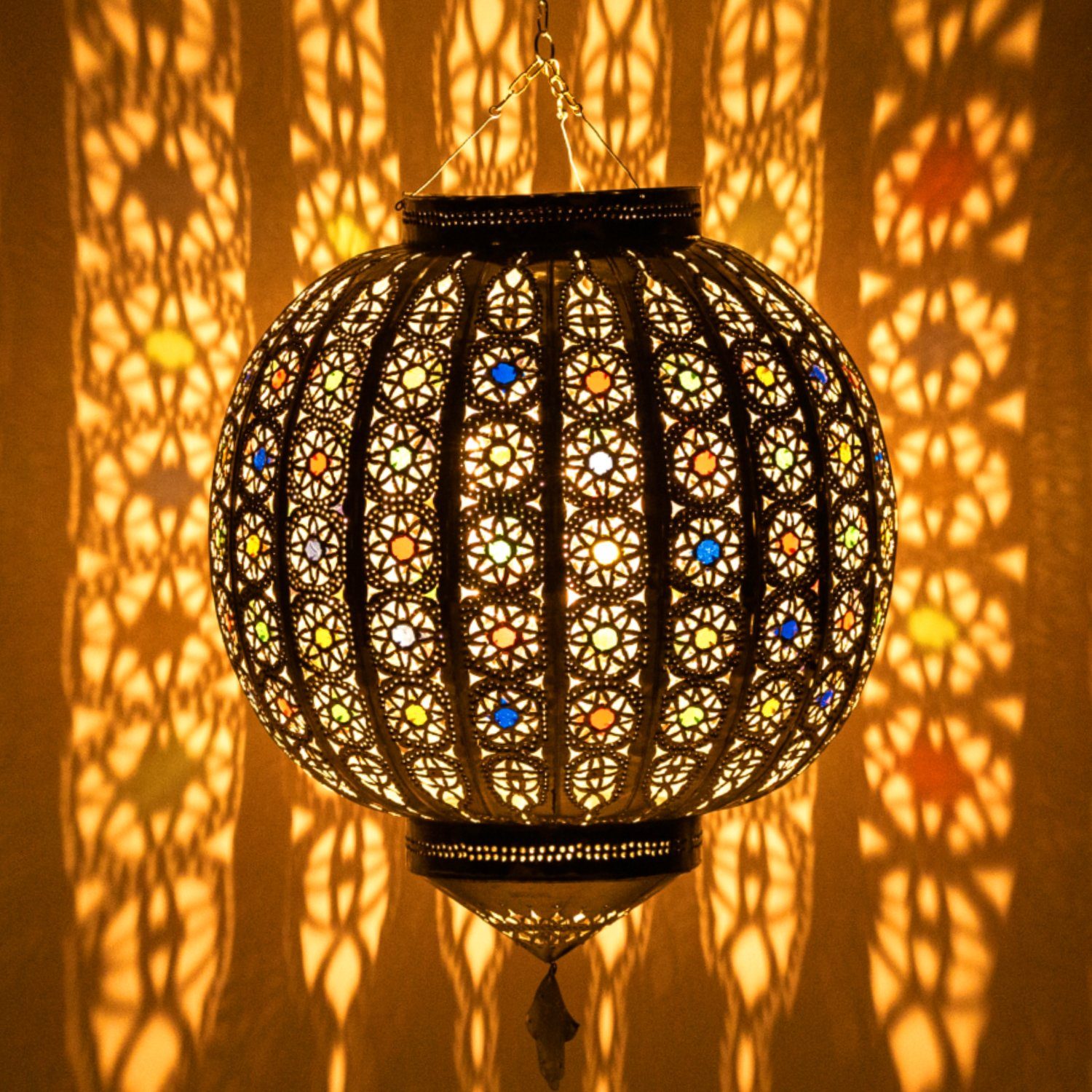Orientalische Deckenleuchte Hängelampe marokkanische Deckenlampe Tropfen Simple 