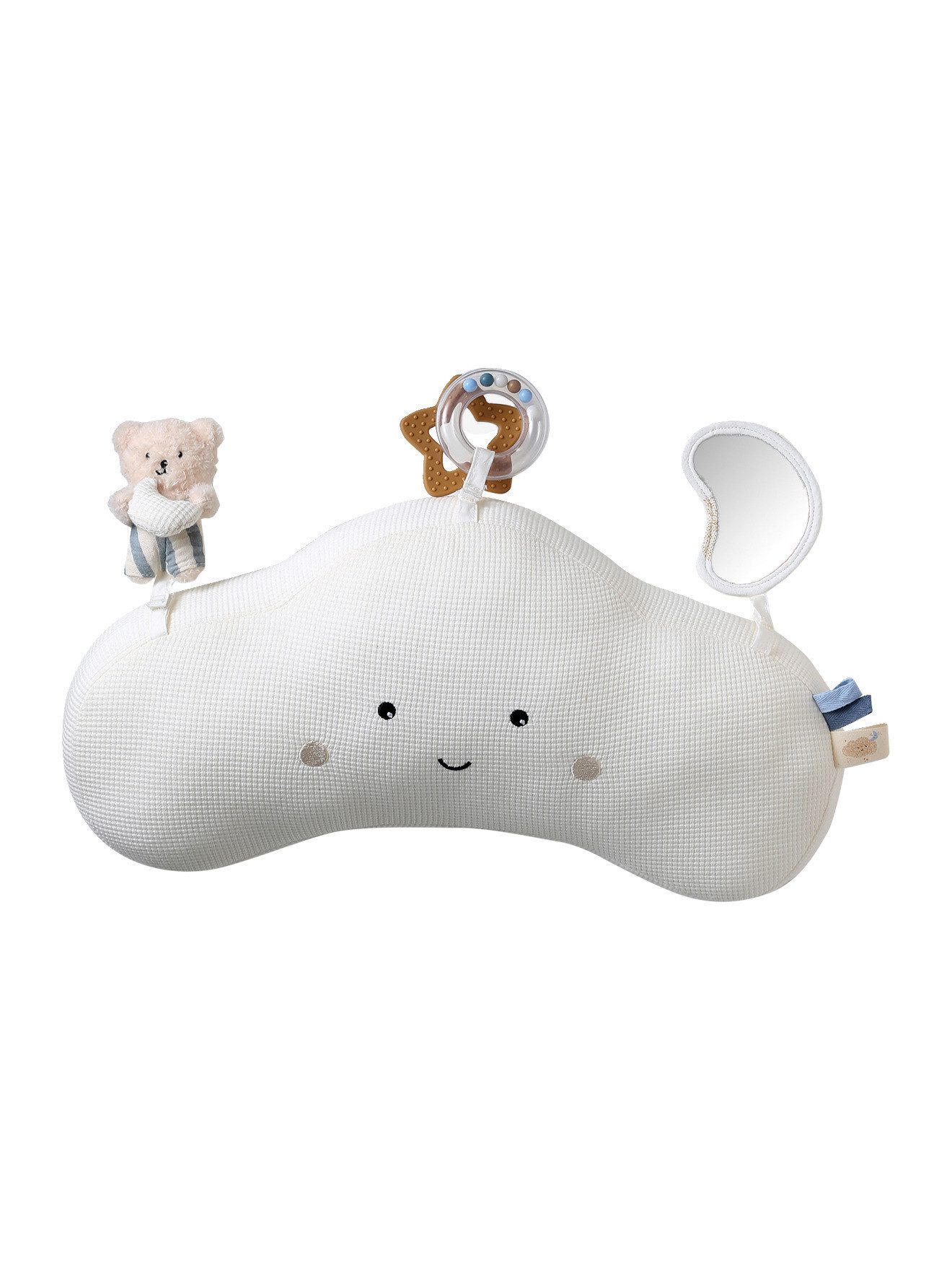 vertbaudet Schmusetuch Activity-Kissen für Baby WOLKE