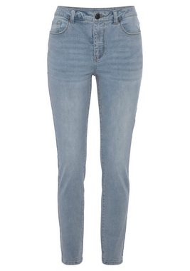 Elbsand Slim-fit-Jeans mit Logodruck, schmale Passform, softe Denimqualität