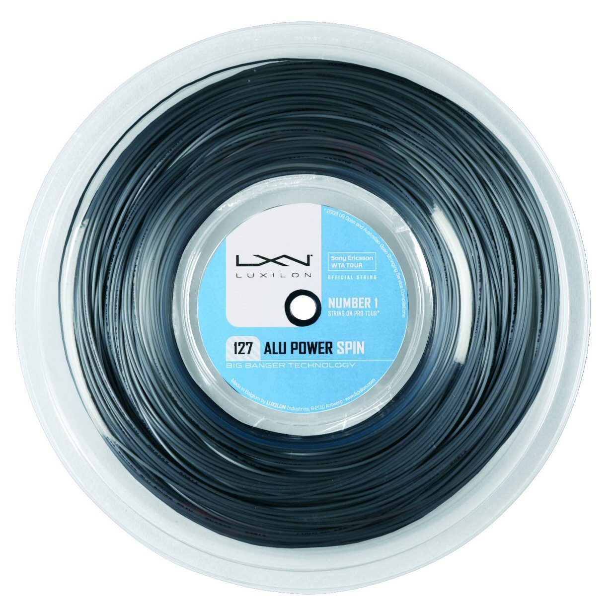Tennissaite Alu Power Spin 1.27 (Haltbarkeit+Spin) silber 220m Rolle